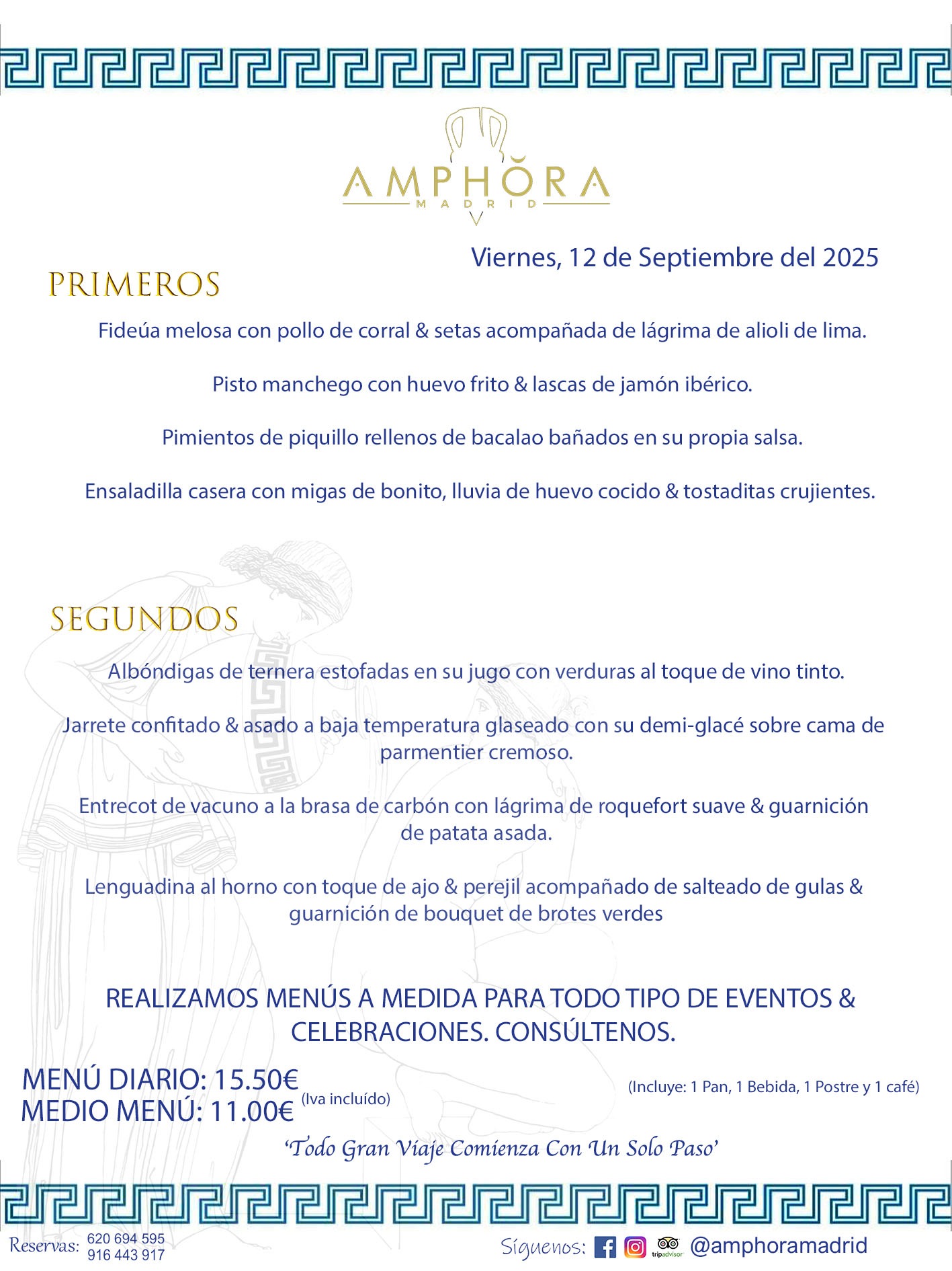 MENÚS DEL DÍA ALCORCÓN MENÚ DEL VIERNES 12 DE SEPTIEMBRE DE DE 2025 MENÚS DIARIOS MEJORES MENÚS RESTAURANTES ALCORCÓN RESTAURANTE AMPHORA TERRAZA EN ALCORCÓN (DISPONEMOS DE UNA GRAN TERRAZA) Av. Leganés, 54 28923 · Alcorcón · Madrid · España. 91 644 39 17 620 694 595 También realizamos menús especiales a medida personalizados a grupos para todo tipo de eventos, como celebraciones, comidas o cenas de empresas, bautizos, bodas, cumpleaños, cenas o comidas de navidad 2023 2024, etc. Consúltenos o visite nuestras excelentes y amplias instalaciones y les prepararemos el menú más ajustado a sus necesidades y presupuesto. #RestaurantesEventos #RestaurantesMenúsCelebraciones #RestaurantesSalonesBodasBautizosComuniones #MenúsEspecialesparaEventosAlcorcón #MenúsCelebracionesAlcorcón #RestaurantesSalonesMenúsEspecialesGrupos #RestaurantesMenúsCumpleaños #ComidasCenasEmpresasAlcorcón #MenúsparaCenasComidasEventosEmpresasMadrid #MejoresTerrazasMadrid #MejorTerrazaAlcorcónMadrid #PresupuestosMenúsBodasComunionesBautizosAlcorcón #RestaurantesSecretosconEncantoMadrid #RestaurantesMenúsCenasComidasGruposEmpresasNavidadesAlcorcon #SalonesComidasCenasEmpresasAlcorcón #MenúsEventos #MenúsBodas #MenúsComuniones #MenúsCumpleaños #MenúsBautizos #MenúsEventosAlcorcón #MenúsBodasAlcorcón #MenúsComunionesAlcorcón #MenúsCumpleañosAlcorcón #MenúsBautizosAlcorcón #MenúsNavidadAlcorcón #MenúsComidasNavidad #MenúsCenasNavidad #SalonesEventosAlcorcón RESTAURANTES ALCORCÓN CELEBRACIONES EVENTOS CUMPLEAÑOS BODAS COMUNIONES BAUTIZOS, MENÚS ESPECIALES A MEDIDA PARA REUNIONES FAMILIARES EVENTOS CELEBRACIONES BODAS COMUNIONES BAUTIZOS EN ALCORCÓN, RESTAURANTES SALONES GRUPOS COMIDAS CENAS EN ALCORCÓN, RESTAURANTES COMIDAS CENAS EMPRESA ALCORCÓN MADRID, MEJORES TERRAZAS ALCORCÓN, MEJOR TERRAZA ALCORCÓN, RESTAURANTES SECRETOS CON ENCANTO EN MADRID, RESTAURANTES MENUS GRUPOS ESPECIALES COMIDAS CENAS EMPRESAS NAVIDADES ALCORCÓN, CONSÚLTE NUESTROS MENÚS A MEDIDA PARA EVENTOS - REALIZAMOS MENÚS A MEDIDA PARA BODAS, COMUNIONES, BAUTIZOS, CUMPLEAÑOS, CENAS COMIDAS DE EMPRESAS, ETC - NUESTRO RESTAURANTE DIPONE DE UNA EXTRAORDINARIA TERRAZA PARA TODO TIPO DE EVENTOS - NUESTROS SALONES INTERIORES SE ADAPTAN A TODO DE EVENTOS, YA SEAN PARTICULARES COMO DE EMPRESAS - RESTAURANTE PREPARADO PARA TODO TIPO DE EVENTOS DE CLIENTES DE LA ZONA SUR SUROESTE DE MADRID COMO ALCORCÓN MÓSTOLES FUENLABRADA VILLAVICIOSA DE ODÓN POZUELO DE ALARCÓN GETAFE LAS ROZAS MAJADAHONDA - UNO DE LOS MEJORES RESTAURANTES DE MADRID PARA COMER O CENAR A LA CARTA O CON NUESTROS MENÚS - CELEBRE CON NOSOTROS SUS REUNIONES FAMILIARES CUMPLEAÑOS BAUTIZOS COMUNIONES BODAS PRESENTACIONES ETC. PUES SERÁN UN ÉXITO - MEJORES RESTAURANTES SALONES CELEBRACIONES EN ALCORCÓN -RESTAURANTES MENUS GRUPOS COMIDAS CENAS REUNIONES EMPRESAS NAVIDADES 2024 ALCORCÓN ZONA SUR MADRID.MENÚS DEL DÍA ALCORCÓN DIARIOS MEJORES MENÚS RESTAURANTES ALCORCÓN RESTAURANTE AMPHORA TERRAZA EN ALCORCÓN (DISPONEMOS DE UNA GRAN TERRAZA)