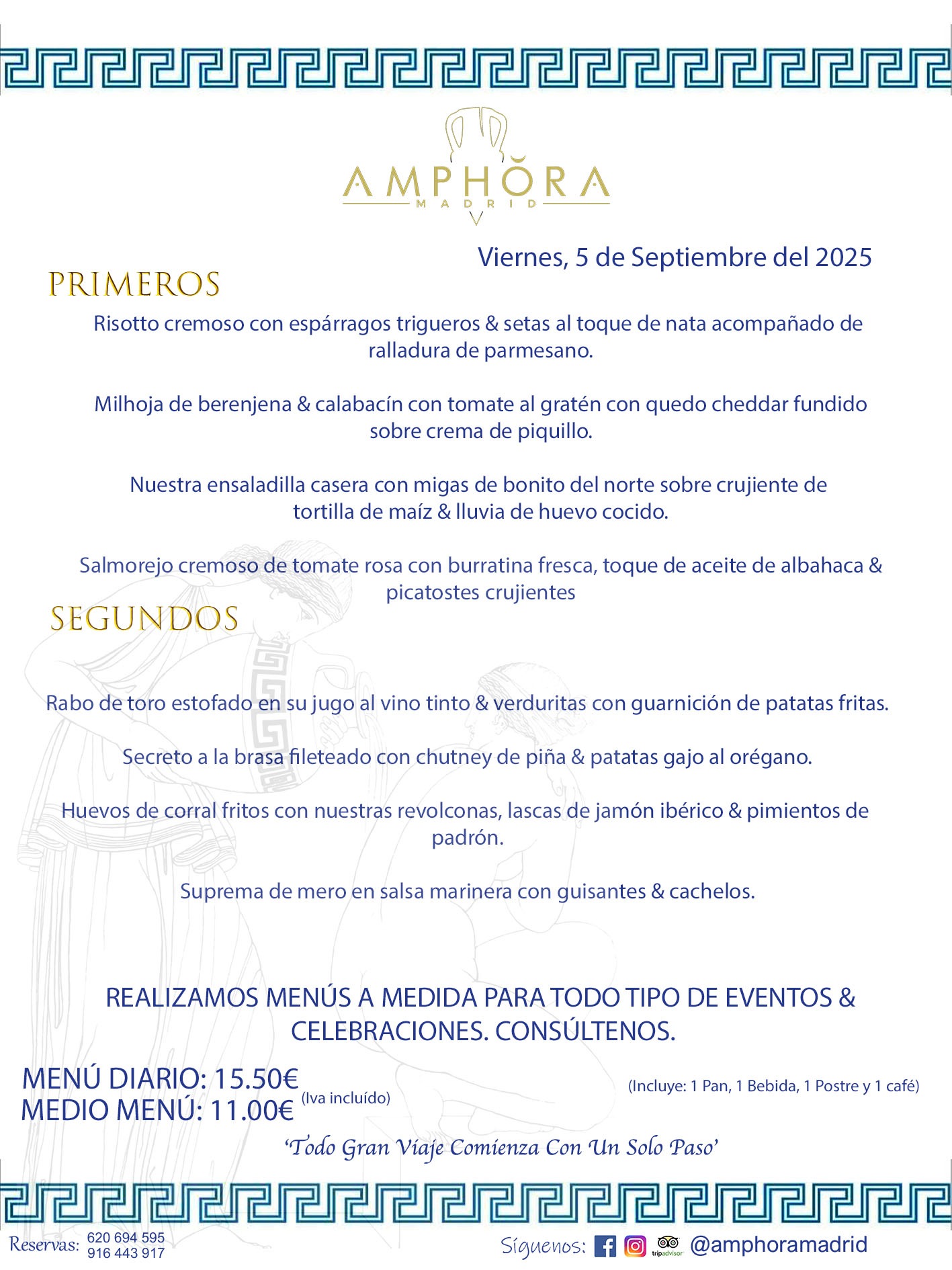 MENÚS DEL DÍA ALCORCÓN MENÚ DEL VIERNES 5 DE SEPTIEMBRE DE DE 2025 MENÚS DIARIOS MEJORES MENÚS RESTAURANTES ALCORCÓN RESTAURANTE AMPHORA TERRAZA EN ALCORCÓN (DISPONEMOS DE UNA GRAN TERRAZA) Av. Leganés, 54 28923 · Alcorcón · Madrid · España. 91 644 39 17 620 694 595 También realizamos menús especiales a medida personalizados a grupos para todo tipo de eventos, como celebraciones, comidas o cenas de empresas, bautizos, bodas, cumpleaños, cenas o comidas de navidad 2023 2024, etc. Consúltenos o visite nuestras excelentes y amplias instalaciones y les prepararemos el menú más ajustado a sus necesidades y presupuesto. #RestaurantesEventos #RestaurantesMenúsCelebraciones #RestaurantesSalonesBodasBautizosComuniones #MenúsEspecialesparaEventosAlcorcón #MenúsCelebracionesAlcorcón #RestaurantesSalonesMenúsEspecialesGrupos #RestaurantesMenúsCumpleaños #ComidasCenasEmpresasAlcorcón #MenúsparaCenasComidasEventosEmpresasMadrid #MejoresTerrazasMadrid #MejorTerrazaAlcorcónMadrid #PresupuestosMenúsBodasComunionesBautizosAlcorcón #RestaurantesSecretosconEncantoMadrid #RestaurantesMenúsCenasComidasGruposEmpresasNavidadesAlcorcon #SalonesComidasCenasEmpresasAlcorcón #MenúsEventos #MenúsBodas #MenúsComuniones #MenúsCumpleaños #MenúsBautizos #MenúsEventosAlcorcón #MenúsBodasAlcorcón #MenúsComunionesAlcorcón #MenúsCumpleañosAlcorcón #MenúsBautizosAlcorcón #MenúsNavidadAlcorcón #MenúsComidasNavidad #MenúsCenasNavidad #SalonesEventosAlcorcón RESTAURANTES ALCORCÓN CELEBRACIONES EVENTOS CUMPLEAÑOS BODAS COMUNIONES BAUTIZOS, MENÚS ESPECIALES A MEDIDA PARA REUNIONES FAMILIARES EVENTOS CELEBRACIONES BODAS COMUNIONES BAUTIZOS EN ALCORCÓN, RESTAURANTES SALONES GRUPOS COMIDAS CENAS EN ALCORCÓN, RESTAURANTES COMIDAS CENAS EMPRESA ALCORCÓN MADRID, MEJORES TERRAZAS ALCORCÓN, MEJOR TERRAZA ALCORCÓN, RESTAURANTES SECRETOS CON ENCANTO EN MADRID, RESTAURANTES MENUS GRUPOS ESPECIALES COMIDAS CENAS EMPRESAS NAVIDADES ALCORCÓN, CONSÚLTE NUESTROS MENÚS A MEDIDA PARA EVENTOS - REALIZAMOS MENÚS A MEDIDA PARA BODAS, COMUNIONES, BAUTIZOS, CUMPLEAÑOS, CENAS COMIDAS DE EMPRESAS, ETC - NUESTRO RESTAURANTE DIPONE DE UNA EXTRAORDINARIA TERRAZA PARA TODO TIPO DE EVENTOS - NUESTROS SALONES INTERIORES SE ADAPTAN A TODO DE EVENTOS, YA SEAN PARTICULARES COMO DE EMPRESAS - RESTAURANTE PREPARADO PARA TODO TIPO DE EVENTOS DE CLIENTES DE LA ZONA SUR SUROESTE DE MADRID COMO ALCORCÓN MÓSTOLES FUENLABRADA VILLAVICIOSA DE ODÓN POZUELO DE ALARCÓN GETAFE LAS ROZAS MAJADAHONDA - UNO DE LOS MEJORES RESTAURANTES DE MADRID PARA COMER O CENAR A LA CARTA O CON NUESTROS MENÚS - CELEBRE CON NOSOTROS SUS REUNIONES FAMILIARES CUMPLEAÑOS BAUTIZOS COMUNIONES BODAS PRESENTACIONES ETC. PUES SERÁN UN ÉXITO - MEJORES RESTAURANTES SALONES CELEBRACIONES EN ALCORCÓN -RESTAURANTES MENUS GRUPOS COMIDAS CENAS REUNIONES EMPRESAS NAVIDADES 2024 ALCORCÓN ZONA SUR MADRID.MENÚS DEL DÍA ALCORCÓN DIARIOS MEJORES MENÚS RESTAURANTES ALCORCÓN RESTAURANTE AMPHORA TERRAZA EN ALCORCÓN (DISPONEMOS DE UNA GRAN TERRAZA)