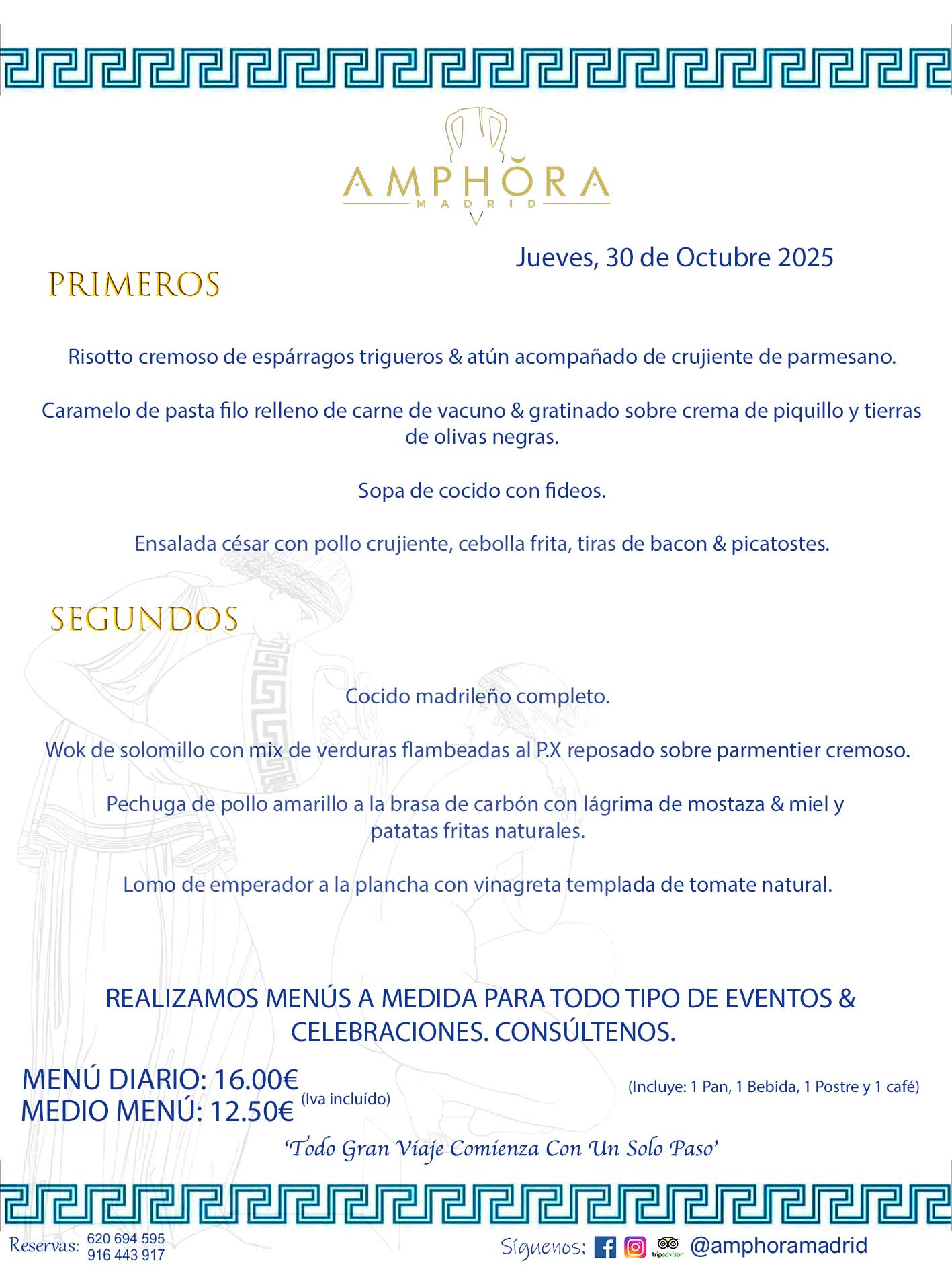 MENÚS DEL DÍA ALCORCÓN MENÚ DEL JUEVES 30 DE OCTUBRE DE DE 2025 MENÚS DIARIOS MEJORES MENÚS RESTAURANTES ALCORCÓN RESTAURANTE AMPHORA TERRAZA EN ALCORCÓN (DISPONEMOS DE UNA GRAN TERRAZA) Av. Leganés, 54 28923 · Alcorcón · Madrid · España. 91 644 39 17 620 694 595 También realizamos menús especiales a medida personalizados a grupos para todo tipo de eventos, como celebraciones, comidas o cenas de empresas, bautizos, bodas, cumpleaños, cenas o comidas de navidad 2023 2024, etc. Consúltenos o visite nuestras excelentes y amplias instalaciones y les prepararemos el menú más ajustado a sus necesidades y presupuesto. #RestaurantesEventos #RestaurantesMenúsCelebraciones #RestaurantesSalonesBodasBautizosComuniones #MenúsEspecialesparaEventosAlcorcón #MenúsCelebracionesAlcorcón #RestaurantesSalonesMenúsEspecialesGrupos #RestaurantesMenúsCumpleaños #ComidasCenasEmpresasAlcorcón #MenúsparaCenasComidasEventosEmpresasMadrid #MejoresTerrazasMadrid #MejorTerrazaAlcorcónMadrid #PresupuestosMenúsBodasComunionesBautizosAlcorcón #RestaurantesSecretosconEncantoMadrid #RestaurantesMenúsCenasComidasGruposEmpresasNavidadesAlcorcon #SalonesComidasCenasEmpresasAlcorcón #MenúsEventos #MenúsBodas #MenúsComuniones #MenúsCumpleaños #MenúsBautizos #MenúsEventosAlcorcón #MenúsBodasAlcorcón #MenúsComunionesAlcorcón #MenúsCumpleañosAlcorcón #MenúsBautizosAlcorcón #MenúsNavidadAlcorcón #MenúsComidasNavidad #MenúsCenasNavidad #SalonesEventosAlcorcón RESTAURANTES ALCORCÓN CELEBRACIONES EVENTOS CUMPLEAÑOS BODAS COMUNIONES BAUTIZOS, MENÚS ESPECIALES A MEDIDA PARA REUNIONES FAMILIARES EVENTOS CELEBRACIONES BODAS COMUNIONES BAUTIZOS EN ALCORCÓN, RESTAURANTES SALONES GRUPOS COMIDAS CENAS EN ALCORCÓN, RESTAURANTES COMIDAS CENAS EMPRESA ALCORCÓN MADRID, MEJORES TERRAZAS ALCORCÓN, MEJOR TERRAZA ALCORCÓN, RESTAURANTES SECRETOS CON ENCANTO EN MADRID, RESTAURANTES MENUS GRUPOS ESPECIALES COMIDAS CENAS EMPRESAS NAVIDADES ALCORCÓN, CONSÚLTE NUESTROS MENÚS A MEDIDA PARA EVENTOS - REALIZAMOS MENÚS A MEDIDA PARA BODAS, COMUNIONES, BAUTIZOS, CUMPLEAÑOS, CENAS COMIDAS DE EMPRESAS, ETC - NUESTRO RESTAURANTE DIPONE DE UNA EXTRAORDINARIA TERRAZA PARA TODO TIPO DE EVENTOS - NUESTROS SALONES INTERIORES SE ADAPTAN A TODO DE EVENTOS, YA SEAN PARTICULARES COMO DE EMPRESAS - RESTAURANTE PREPARADO PARA TODO TIPO DE EVENTOS DE CLIENTES DE LA ZONA SUR SUROESTE DE MADRID COMO ALCORCÓN MÓSTOLES FUENLABRADA VILLAVICIOSA DE ODÓN POZUELO DE ALARCÓN GETAFE LAS ROZAS MAJADAHONDA - UNO DE LOS MEJORES RESTAURANTES DE MADRID PARA COMER O CENAR A LA CARTA O CON NUESTROS MENÚS - CELEBRE CON NOSOTROS SUS REUNIONES FAMILIARES CUMPLEAÑOS BAUTIZOS COMUNIONES BODAS PRESENTACIONES ETC. PUES SERÁN UN ÉXITO - MEJORES RESTAURANTES SALONES CELEBRACIONES EN ALCORCÓN -RESTAURANTES MENUS GRUPOS COMIDAS CENAS REUNIONES EMPRESAS NAVIDADES 2024 ALCORCÓN ZONA SUR MADRID.MENÚS DEL DÍA ALCORCÓN DIARIOS MEJORES MENÚS RESTAURANTES ALCORCÓN RESTAURANTE AMPHORA TERRAZA EN ALCORCÓN (DISPONEMOS DE UNA GRAN TERRAZA)