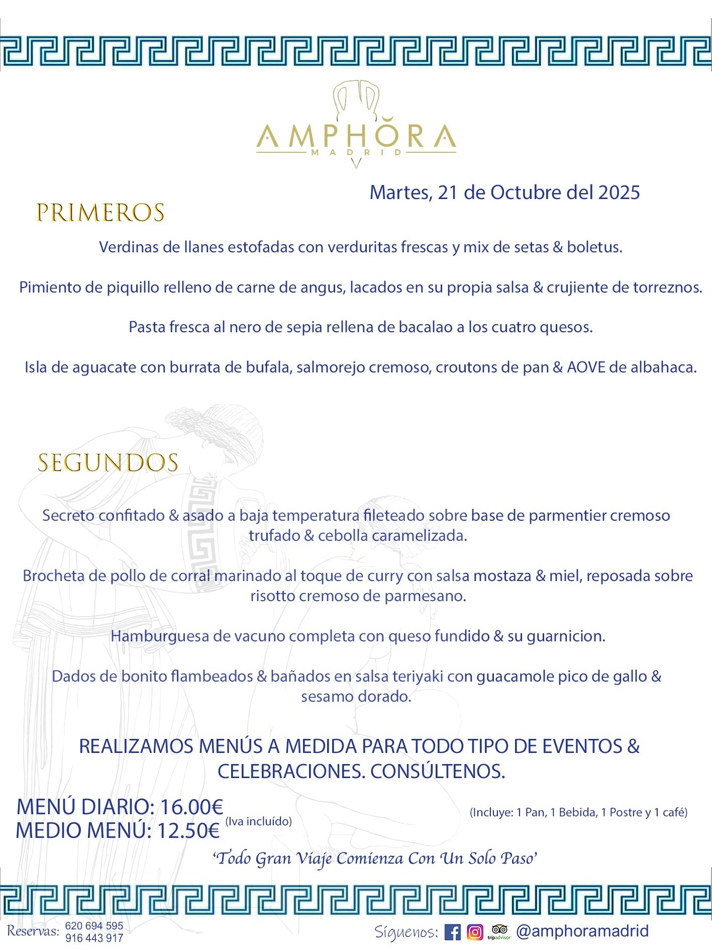 MENÚS DEL DÍA ALCORCÓN MENÚ DEL MARTES 21 DE OCTUBRE DE DE 2025 MENÚS DIARIOS MEJORES MENÚS RESTAURANTES ALCORCÓN RESTAURANTE AMPHORA TERRAZA EN ALCORCÓN (DISPONEMOS DE UNA GRAN TERRAZA) Av. Leganés, 54 28923 · Alcorcón · Madrid · España. 91 644 39 17 620 694 595 También realizamos menús especiales a medida personalizados a grupos para todo tipo de eventos, como celebraciones, comidas o cenas de empresas, bautizos, bodas, cumpleaños, cenas o comidas de navidad 2023 2024, etc. Consúltenos o visite nuestras excelentes y amplias instalaciones y les prepararemos el menú más ajustado a sus necesidades y presupuesto. #RestaurantesEventos #RestaurantesMenúsCelebraciones #RestaurantesSalonesBodasBautizosComuniones #MenúsEspecialesparaEventosAlcorcón #MenúsCelebracionesAlcorcón #RestaurantesSalonesMenúsEspecialesGrupos #RestaurantesMenúsCumpleaños #ComidasCenasEmpresasAlcorcón #MenúsparaCenasComidasEventosEmpresasMadrid #MejoresTerrazasMadrid #MejorTerrazaAlcorcónMadrid #PresupuestosMenúsBodasComunionesBautizosAlcorcón #RestaurantesSecretosconEncantoMadrid #RestaurantesMenúsCenasComidasGruposEmpresasNavidadesAlcorcon #SalonesComidasCenasEmpresasAlcorcón #MenúsEventos #MenúsBodas #MenúsComuniones #MenúsCumpleaños #MenúsBautizos #MenúsEventosAlcorcón #MenúsBodasAlcorcón #MenúsComunionesAlcorcón #MenúsCumpleañosAlcorcón #MenúsBautizosAlcorcón #MenúsNavidadAlcorcón #MenúsComidasNavidad #MenúsCenasNavidad #SalonesEventosAlcorcón RESTAURANTES ALCORCÓN CELEBRACIONES EVENTOS CUMPLEAÑOS BODAS COMUNIONES BAUTIZOS, MENÚS ESPECIALES A MEDIDA PARA REUNIONES FAMILIARES EVENTOS CELEBRACIONES BODAS COMUNIONES BAUTIZOS EN ALCORCÓN, RESTAURANTES SALONES GRUPOS COMIDAS CENAS EN ALCORCÓN, RESTAURANTES COMIDAS CENAS EMPRESA ALCORCÓN MADRID, MEJORES TERRAZAS ALCORCÓN, MEJOR TERRAZA ALCORCÓN, RESTAURANTES SECRETOS CON ENCANTO EN MADRID, RESTAURANTES MENUS GRUPOS ESPECIALES COMIDAS CENAS EMPRESAS NAVIDADES ALCORCÓN, CONSÚLTE NUESTROS MENÚS A MEDIDA PARA EVENTOS - REALIZAMOS MENÚS A MEDIDA PARA BODAS, COMUNIONES, BAUTIZOS, CUMPLEAÑOS, CENAS COMIDAS DE EMPRESAS, ETC - NUESTRO RESTAURANTE DIPONE DE UNA EXTRAORDINARIA TERRAZA PARA TODO TIPO DE EVENTOS - NUESTROS SALONES INTERIORES SE ADAPTAN A TODO DE EVENTOS, YA SEAN PARTICULARES COMO DE EMPRESAS - RESTAURANTE PREPARADO PARA TODO TIPO DE EVENTOS DE CLIENTES DE LA ZONA SUR SUROESTE DE MADRID COMO ALCORCÓN MÓSTOLES FUENLABRADA VILLAVICIOSA DE ODÓN POZUELO DE ALARCÓN GETAFE LAS ROZAS MAJADAHONDA - UNO DE LOS MEJORES RESTAURANTES DE MADRID PARA COMER O CENAR A LA CARTA O CON NUESTROS MENÚS - CELEBRE CON NOSOTROS SUS REUNIONES FAMILIARES CUMPLEAÑOS BAUTIZOS COMUNIONES BODAS PRESENTACIONES ETC. PUES SERÁN UN ÉXITO - MEJORES RESTAURANTES SALONES CELEBRACIONES EN ALCORCÓN -RESTAURANTES MENUS GRUPOS COMIDAS CENAS REUNIONES EMPRESAS NAVIDADES 2024 ALCORCÓN ZONA SUR MADRID.MENÚS DEL DÍA ALCORCÓN DIARIOS MEJORES MENÚS RESTAURANTES ALCORCÓN RESTAURANTE AMPHORA TERRAZA EN ALCORCÓN (DISPONEMOS DE UNA GRAN TERRAZA)