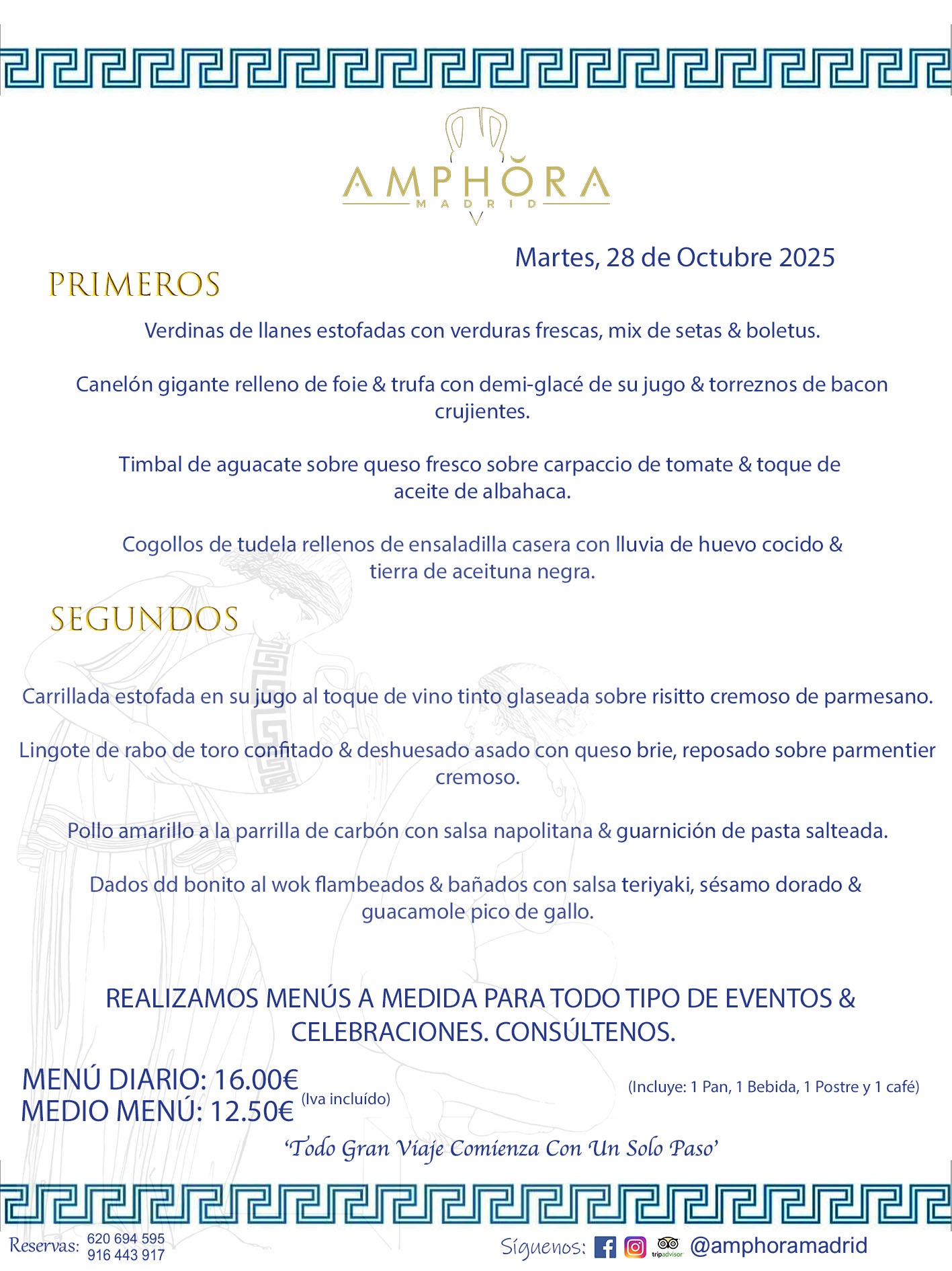 MENÚS DEL DÍA ALCORCÓN MENÚ DEL MARTES 28 DE OCTUBRE DE DE 2025 MENÚS DIARIOS MEJORES MENÚS RESTAURANTES ALCORCÓN RESTAURANTE AMPHORA TERRAZA EN ALCORCÓN (DISPONEMOS DE UNA GRAN TERRAZA) Av. Leganés, 54 28923 · Alcorcón · Madrid · España. 91 644 39 17 620 694 595 También realizamos menús especiales a medida personalizados a grupos para todo tipo de eventos, como celebraciones, comidas o cenas de empresas, bautizos, bodas, cumpleaños, cenas o comidas de navidad 2023 2024, etc. Consúltenos o visite nuestras excelentes y amplias instalaciones y les prepararemos el menú más ajustado a sus necesidades y presupuesto. #RestaurantesEventos #RestaurantesMenúsCelebraciones #RestaurantesSalonesBodasBautizosComuniones #MenúsEspecialesparaEventosAlcorcón #MenúsCelebracionesAlcorcón #RestaurantesSalonesMenúsEspecialesGrupos #RestaurantesMenúsCumpleaños #ComidasCenasEmpresasAlcorcón #MenúsparaCenasComidasEventosEmpresasMadrid #MejoresTerrazasMadrid #MejorTerrazaAlcorcónMadrid #PresupuestosMenúsBodasComunionesBautizosAlcorcón #RestaurantesSecretosconEncantoMadrid #RestaurantesMenúsCenasComidasGruposEmpresasNavidadesAlcorcon #SalonesComidasCenasEmpresasAlcorcón #MenúsEventos #MenúsBodas #MenúsComuniones #MenúsCumpleaños #MenúsBautizos #MenúsEventosAlcorcón #MenúsBodasAlcorcón #MenúsComunionesAlcorcón #MenúsCumpleañosAlcorcón #MenúsBautizosAlcorcón #MenúsNavidadAlcorcón #MenúsComidasNavidad #MenúsCenasNavidad #SalonesEventosAlcorcón RESTAURANTES ALCORCÓN CELEBRACIONES EVENTOS CUMPLEAÑOS BODAS COMUNIONES BAUTIZOS, MENÚS ESPECIALES A MEDIDA PARA REUNIONES FAMILIARES EVENTOS CELEBRACIONES BODAS COMUNIONES BAUTIZOS EN ALCORCÓN, RESTAURANTES SALONES GRUPOS COMIDAS CENAS EN ALCORCÓN, RESTAURANTES COMIDAS CENAS EMPRESA ALCORCÓN MADRID, MEJORES TERRAZAS ALCORCÓN, MEJOR TERRAZA ALCORCÓN, RESTAURANTES SECRETOS CON ENCANTO EN MADRID, RESTAURANTES MENUS GRUPOS ESPECIALES COMIDAS CENAS EMPRESAS NAVIDADES ALCORCÓN, CONSÚLTE NUESTROS MENÚS A MEDIDA PARA EVENTOS - REALIZAMOS MENÚS A MEDIDA PARA BODAS, COMUNIONES, BAUTIZOS, CUMPLEAÑOS, CENAS COMIDAS DE EMPRESAS, ETC - NUESTRO RESTAURANTE DIPONE DE UNA EXTRAORDINARIA TERRAZA PARA TODO TIPO DE EVENTOS - NUESTROS SALONES INTERIORES SE ADAPTAN A TODO DE EVENTOS, YA SEAN PARTICULARES COMO DE EMPRESAS - RESTAURANTE PREPARADO PARA TODO TIPO DE EVENTOS DE CLIENTES DE LA ZONA SUR SUROESTE DE MADRID COMO ALCORCÓN MÓSTOLES FUENLABRADA VILLAVICIOSA DE ODÓN POZUELO DE ALARCÓN GETAFE LAS ROZAS MAJADAHONDA - UNO DE LOS MEJORES RESTAURANTES DE MADRID PARA COMER O CENAR A LA CARTA O CON NUESTROS MENÚS - CELEBRE CON NOSOTROS SUS REUNIONES FAMILIARES CUMPLEAÑOS BAUTIZOS COMUNIONES BODAS PRESENTACIONES ETC. PUES SERÁN UN ÉXITO - MEJORES RESTAURANTES SALONES CELEBRACIONES EN ALCORCÓN -RESTAURANTES MENUS GRUPOS COMIDAS CENAS REUNIONES EMPRESAS NAVIDADES 2024 ALCORCÓN ZONA SUR MADRID.MENÚS DEL DÍA ALCORCÓN DIARIOS MEJORES MENÚS RESTAURANTES ALCORCÓN RESTAURANTE AMPHORA TERRAZA EN ALCORCÓN (DISPONEMOS DE UNA GRAN TERRAZA)