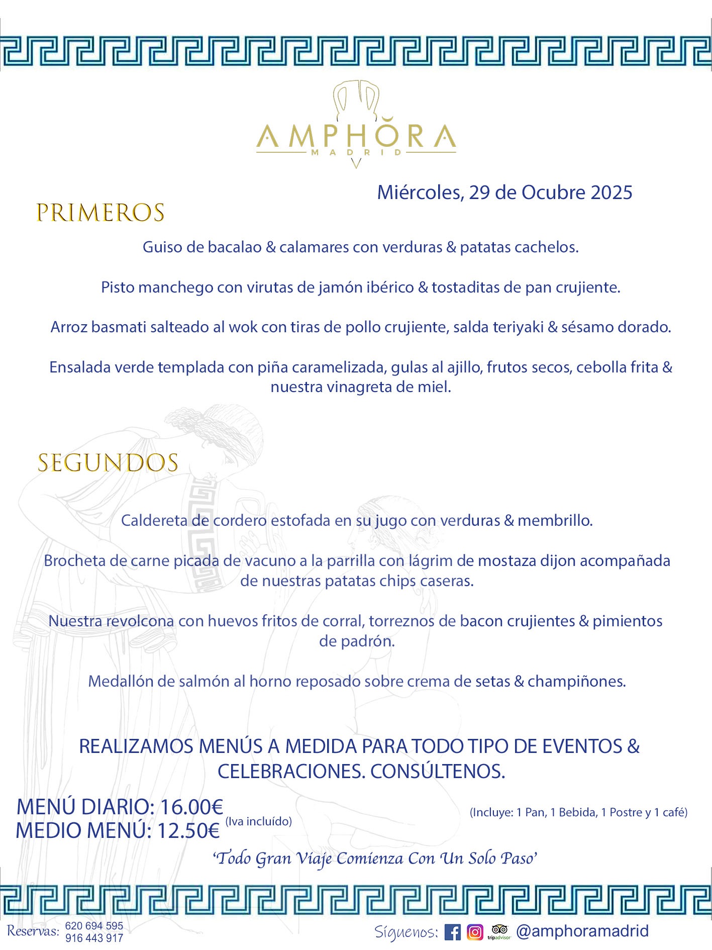 MENÚS DEL DÍA ALCORCÓN MENÚ DEL MIÉRCOLES 29 DE OCTUBRE DE DE 2025 MENÚS DIARIOS MEJORES MENÚS RESTAURANTES ALCORCÓN RESTAURANTE AMPHORA TERRAZA EN ALCORCÓN (DISPONEMOS DE UNA GRAN TERRAZA) Av. Leganés, 54 28923 · Alcorcón · Madrid · España. 91 644 39 17 620 694 595 También realizamos menús especiales a medida personalizados a grupos para todo tipo de eventos, como celebraciones, comidas o cenas de empresas, bautizos, bodas, cumpleaños, cenas o comidas de navidad 2023 2024, etc. Consúltenos o visite nuestras excelentes y amplias instalaciones y les prepararemos el menú más ajustado a sus necesidades y presupuesto. #RestaurantesEventos #RestaurantesMenúsCelebraciones #RestaurantesSalonesBodasBautizosComuniones #MenúsEspecialesparaEventosAlcorcón #MenúsCelebracionesAlcorcón #RestaurantesSalonesMenúsEspecialesGrupos #RestaurantesMenúsCumpleaños #ComidasCenasEmpresasAlcorcón #MenúsparaCenasComidasEventosEmpresasMadrid #MejoresTerrazasMadrid #MejorTerrazaAlcorcónMadrid #PresupuestosMenúsBodasComunionesBautizosAlcorcón #RestaurantesSecretosconEncantoMadrid #RestaurantesMenúsCenasComidasGruposEmpresasNavidadesAlcorcon #SalonesComidasCenasEmpresasAlcorcón #MenúsEventos #MenúsBodas #MenúsComuniones #MenúsCumpleaños #MenúsBautizos #MenúsEventosAlcorcón #MenúsBodasAlcorcón #MenúsComunionesAlcorcón #MenúsCumpleañosAlcorcón #MenúsBautizosAlcorcón #MenúsNavidadAlcorcón #MenúsComidasNavidad #MenúsCenasNavidad #SalonesEventosAlcorcón RESTAURANTES ALCORCÓN CELEBRACIONES EVENTOS CUMPLEAÑOS BODAS COMUNIONES BAUTIZOS, MENÚS ESPECIALES A MEDIDA PARA REUNIONES FAMILIARES EVENTOS CELEBRACIONES BODAS COMUNIONES BAUTIZOS EN ALCORCÓN, RESTAURANTES SALONES GRUPOS COMIDAS CENAS EN ALCORCÓN, RESTAURANTES COMIDAS CENAS EMPRESA ALCORCÓN MADRID, MEJORES TERRAZAS ALCORCÓN, MEJOR TERRAZA ALCORCÓN, RESTAURANTES SECRETOS CON ENCANTO EN MADRID, RESTAURANTES MENUS GRUPOS ESPECIALES COMIDAS CENAS EMPRESAS NAVIDADES ALCORCÓN, CONSÚLTE NUESTROS MENÚS A MEDIDA PARA EVENTOS - REALIZAMOS MENÚS A MEDIDA PARA BODAS, COMUNIONES, BAUTIZOS, CUMPLEAÑOS, CENAS COMIDAS DE EMPRESAS, ETC - NUESTRO RESTAURANTE DIPONE DE UNA EXTRAORDINARIA TERRAZA PARA TODO TIPO DE EVENTOS - NUESTROS SALONES INTERIORES SE ADAPTAN A TODO DE EVENTOS, YA SEAN PARTICULARES COMO DE EMPRESAS - RESTAURANTE PREPARADO PARA TODO TIPO DE EVENTOS DE CLIENTES DE LA ZONA SUR SUROESTE DE MADRID COMO ALCORCÓN MÓSTOLES FUENLABRADA VILLAVICIOSA DE ODÓN POZUELO DE ALARCÓN GETAFE LAS ROZAS MAJADAHONDA - UNO DE LOS MEJORES RESTAURANTES DE MADRID PARA COMER O CENAR A LA CARTA O CON NUESTROS MENÚS - CELEBRE CON NOSOTROS SUS REUNIONES FAMILIARES CUMPLEAÑOS BAUTIZOS COMUNIONES BODAS PRESENTACIONES ETC. PUES SERÁN UN ÉXITO - MEJORES RESTAURANTES SALONES CELEBRACIONES EN ALCORCÓN -RESTAURANTES MENUS GRUPOS COMIDAS CENAS REUNIONES EMPRESAS NAVIDADES 2024 ALCORCÓN ZONA SUR MADRID.MENÚS DEL DÍA ALCORCÓN DIARIOS MEJORES MENÚS RESTAURANTES ALCORCÓN RESTAURANTE AMPHORA TERRAZA EN ALCORCÓN (DISPONEMOS DE UNA GRAN TERRAZA)