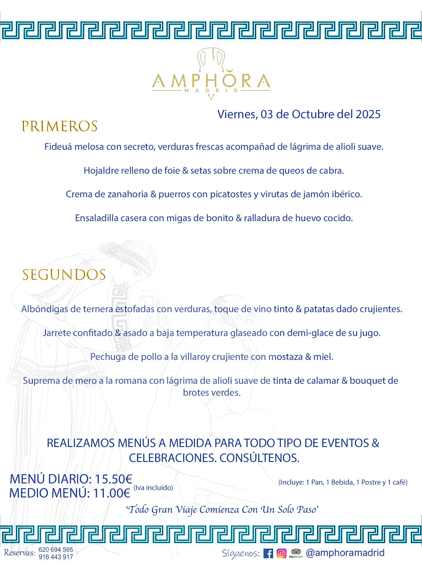 MENÚS DEL DÍA ALCORCÓN MENÚ DEL VIERNES 3 DE OCTUBRE DE DE 2025 MENÚS DIARIOS MEJORES MENÚS RESTAURANTES ALCORCÓN RESTAURANTE AMPHORA TERRAZA EN ALCORCÓN (DISPONEMOS DE UNA GRAN TERRAZA) Av. Leganés, 54 28923 · Alcorcón · Madrid · España. 91 644 39 17 620 694 595 También realizamos menús especiales a medida personalizados a grupos para todo tipo de eventos, como celebraciones, comidas o cenas de empresas, bautizos, bodas, cumpleaños, cenas o comidas de navidad 2023 2024, etc. Consúltenos o visite nuestras excelentes y amplias instalaciones y les prepararemos el menú más ajustado a sus necesidades y presupuesto. #RestaurantesEventos #RestaurantesMenúsCelebraciones #RestaurantesSalonesBodasBautizosComuniones #MenúsEspecialesparaEventosAlcorcón #MenúsCelebracionesAlcorcón #RestaurantesSalonesMenúsEspecialesGrupos #RestaurantesMenúsCumpleaños #ComidasCenasEmpresasAlcorcón #MenúsparaCenasComidasEventosEmpresasMadrid #MejoresTerrazasMadrid #MejorTerrazaAlcorcónMadrid #PresupuestosMenúsBodasComunionesBautizosAlcorcón #RestaurantesSecretosconEncantoMadrid #RestaurantesMenúsCenasComidasGruposEmpresasNavidadesAlcorcon #SalonesComidasCenasEmpresasAlcorcón #MenúsEventos #MenúsBodas #MenúsComuniones #MenúsCumpleaños #MenúsBautizos #MenúsEventosAlcorcón #MenúsBodasAlcorcón #MenúsComunionesAlcorcón #MenúsCumpleañosAlcorcón #MenúsBautizosAlcorcón #MenúsNavidadAlcorcón #MenúsComidasNavidad #MenúsCenasNavidad #SalonesEventosAlcorcón RESTAURANTES ALCORCÓN CELEBRACIONES EVENTOS CUMPLEAÑOS BODAS COMUNIONES BAUTIZOS, MENÚS ESPECIALES A MEDIDA PARA REUNIONES FAMILIARES EVENTOS CELEBRACIONES BODAS COMUNIONES BAUTIZOS EN ALCORCÓN, RESTAURANTES SALONES GRUPOS COMIDAS CENAS EN ALCORCÓN, RESTAURANTES COMIDAS CENAS EMPRESA ALCORCÓN MADRID, MEJORES TERRAZAS ALCORCÓN, MEJOR TERRAZA ALCORCÓN, RESTAURANTES SECRETOS CON ENCANTO EN MADRID, RESTAURANTES MENUS GRUPOS ESPECIALES COMIDAS CENAS EMPRESAS NAVIDADES ALCORCÓN, CONSÚLTE NUESTROS MENÚS A MEDIDA PARA EVENTOS - REALIZAMOS MENÚS A MEDIDA PARA BODAS, COMUNIONES, BAUTIZOS, CUMPLEAÑOS, CENAS COMIDAS DE EMPRESAS, ETC - NUESTRO RESTAURANTE DIPONE DE UNA EXTRAORDINARIA TERRAZA PARA TODO TIPO DE EVENTOS - NUESTROS SALONES INTERIORES SE ADAPTAN A TODO DE EVENTOS, YA SEAN PARTICULARES COMO DE EMPRESAS - RESTAURANTE PREPARADO PARA TODO TIPO DE EVENTOS DE CLIENTES DE LA ZONA SUR SUROESTE DE MADRID COMO ALCORCÓN MÓSTOLES FUENLABRADA VILLAVICIOSA DE ODÓN POZUELO DE ALARCÓN GETAFE LAS ROZAS MAJADAHONDA - UNO DE LOS MEJORES RESTAURANTES DE MADRID PARA COMER O CENAR A LA CARTA O CON NUESTROS MENÚS - CELEBRE CON NOSOTROS SUS REUNIONES FAMILIARES CUMPLEAÑOS BAUTIZOS COMUNIONES BODAS PRESENTACIONES ETC. PUES SERÁN UN ÉXITO - MEJORES RESTAURANTES SALONES CELEBRACIONES EN ALCORCÓN -RESTAURANTES MENUS GRUPOS COMIDAS CENAS REUNIONES EMPRESAS NAVIDADES 2024 ALCORCÓN ZONA SUR MADRID.MENÚS DEL DÍA ALCORCÓN DIARIOS MEJORES MENÚS RESTAURANTES ALCORCÓN RESTAURANTE AMPHORA TERRAZA EN ALCORCÓN (DISPONEMOS DE UNA GRAN TERRAZA)