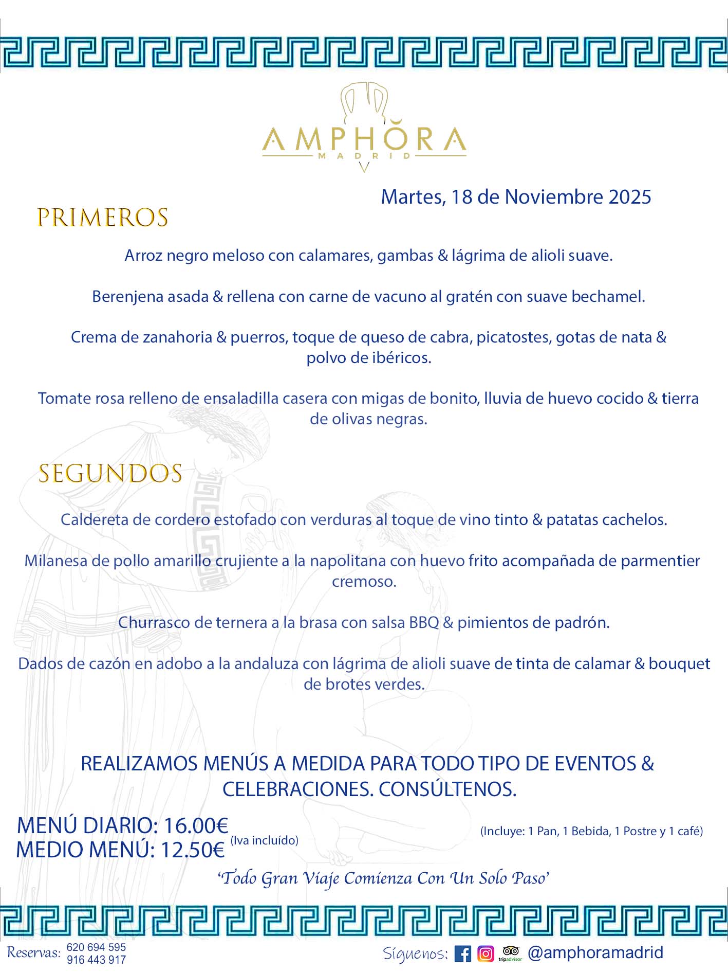 MENÚS DEL DÍA ALCORCÓN MENÚ DEL MARTES 18 DE NOVIEMBRE DE DE 2025 MENÚS DIARIOS MEJORES MENÚS RESTAURANTES ALCORCÓN RESTAURANTE AMPHORA TERRAZA EN ALCORCÓN (DISPONEMOS DE UNA GRAN TERRAZA) Av. Leganés, 54 28923 · Alcorcón · Madrid · España. 91 644 39 17 620 694 595 También realizamos menús especiales a medida personalizados a grupos para todo tipo de eventos, como celebraciones, comidas o cenas de empresas, bautizos, bodas, cumpleaños, cenas o comidas de navidad 2023 2024, etc. Consúltenos o visite nuestras excelentes y amplias instalaciones y les prepararemos el menú más ajustado a sus necesidades y presupuesto. #RestaurantesEventos #RestaurantesMenúsCelebraciones #RestaurantesSalonesBodasBautizosComuniones #MenúsEspecialesparaEventosAlcorcón #MenúsCelebracionesAlcorcón #RestaurantesSalonesMenúsEspecialesGrupos #RestaurantesMenúsCumpleaños #ComidasCenasEmpresasAlcorcón #MenúsparaCenasComidasEventosEmpresasMadrid #MejoresTerrazasMadrid #MejorTerrazaAlcorcónMadrid #PresupuestosMenúsBodasComunionesBautizosAlcorcón #RestaurantesSecretosconEncantoMadrid #RestaurantesMenúsCenasComidasGruposEmpresasNavidadesAlcorcon #SalonesComidasCenasEmpresasAlcorcón #MenúsEventos #MenúsBodas #MenúsComuniones #MenúsCumpleaños #MenúsBautizos #MenúsEventosAlcorcón #MenúsBodasAlcorcón #MenúsComunionesAlcorcón #MenúsCumpleañosAlcorcón #MenúsBautizosAlcorcón #MenúsNavidadAlcorcón #MenúsComidasNavidad #MenúsCenasNavidad #SalonesEventosAlcorcón RESTAURANTES ALCORCÓN CELEBRACIONES EVENTOS CUMPLEAÑOS BODAS COMUNIONES BAUTIZOS, MENÚS ESPECIALES A MEDIDA PARA REUNIONES FAMILIARES EVENTOS CELEBRACIONES BODAS COMUNIONES BAUTIZOS EN ALCORCÓN, RESTAURANTES SALONES GRUPOS COMIDAS CENAS EN ALCORCÓN, RESTAURANTES COMIDAS CENAS EMPRESA ALCORCÓN MADRID, MEJORES TERRAZAS ALCORCÓN, MEJOR TERRAZA ALCORCÓN, RESTAURANTES SECRETOS CON ENCANTO EN MADRID, RESTAURANTES MENUS GRUPOS ESPECIALES COMIDAS CENAS EMPRESAS NAVIDADES ALCORCÓN, CONSÚLTE NUESTROS MENÚS A MEDIDA PARA EVENTOS - REALIZAMOS MENÚS A MEDIDA PARA BODAS, COMUNIONES, BAUTIZOS, CUMPLEAÑOS, CENAS COMIDAS DE EMPRESAS, ETC - NUESTRO RESTAURANTE DIPONE DE UNA EXTRAORDINARIA TERRAZA PARA TODO TIPO DE EVENTOS - NUESTROS SALONES INTERIORES SE ADAPTAN A TODO DE EVENTOS, YA SEAN PARTICULARES COMO DE EMPRESAS - RESTAURANTE PREPARADO PARA TODO TIPO DE EVENTOS DE CLIENTES DE LA ZONA SUR SUROESTE DE MADRID COMO ALCORCÓN MÓSTOLES FUENLABRADA VILLAVICIOSA DE ODÓN POZUELO DE ALARCÓN GETAFE LAS ROZAS MAJADAHONDA - UNO DE LOS MEJORES RESTAURANTES DE MADRID PARA COMER O CENAR A LA CARTA O CON NUESTROS MENÚS - CELEBRE CON NOSOTROS SUS REUNIONES FAMILIARES CUMPLEAÑOS BAUTIZOS COMUNIONES BODAS PRESENTACIONES ETC. PUES SERÁN UN ÉXITO - MEJORES RESTAURANTES SALONES CELEBRACIONES EN ALCORCÓN -RESTAURANTES MENUS GRUPOS COMIDAS CENAS REUNIONES EMPRESAS NAVIDADES 2024 ALCORCÓN ZONA SUR MADRID.MENÚS DEL DÍA ALCORCÓN DIARIOS MEJORES MENÚS RESTAURANTES ALCORCÓN RESTAURANTE AMPHORA TERRAZA EN ALCORCÓN (DISPONEMOS DE UNA GRAN TERRAZA)