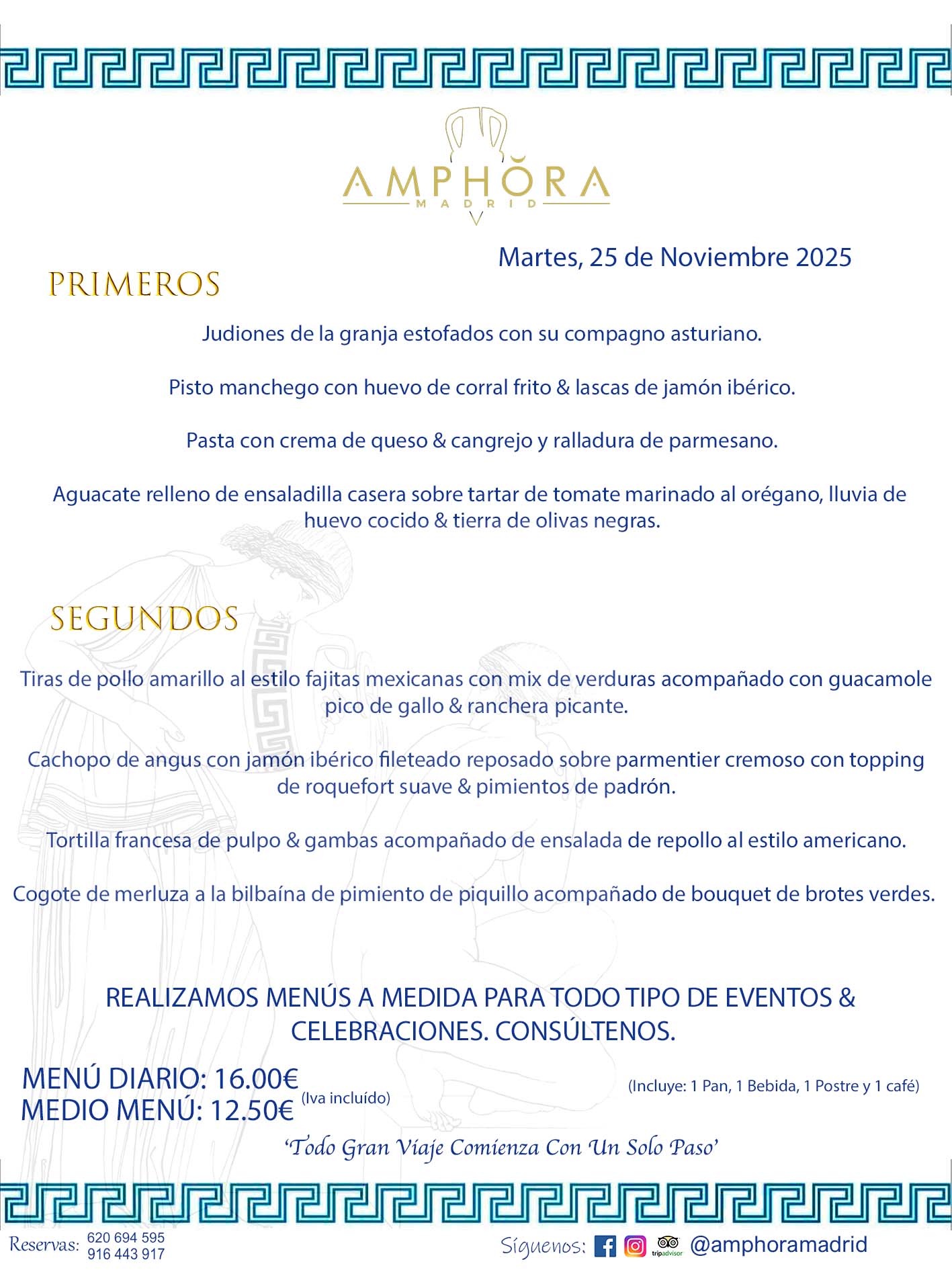 MENÚS DEL DÍA ALCORCÓN MENÚ DEL MARTES 25 DE NOVIEMBRE DE DE 2025 MENÚS DIARIOS MEJORES MENÚS RESTAURANTES ALCORCÓN RESTAURANTE AMPHORA TERRAZA EN ALCORCÓN (DISPONEMOS DE UNA GRAN TERRAZA) Av. Leganés, 54 28923 · Alcorcón · Madrid · España. 91 644 39 17 620 694 595 También realizamos menús especiales a medida personalizados a grupos para todo tipo de eventos, como celebraciones, comidas o cenas de empresas, bautizos, bodas, cumpleaños, cenas o comidas de navidad 2023 2024, etc. Consúltenos o visite nuestras excelentes y amplias instalaciones y les prepararemos el menú más ajustado a sus necesidades y presupuesto. #RestaurantesEventos #RestaurantesMenúsCelebraciones #RestaurantesSalonesBodasBautizosComuniones #MenúsEspecialesparaEventosAlcorcón #MenúsCelebracionesAlcorcón #RestaurantesSalonesMenúsEspecialesGrupos #RestaurantesMenúsCumpleaños #ComidasCenasEmpresasAlcorcón #MenúsparaCenasComidasEventosEmpresasMadrid #MejoresTerrazasMadrid #MejorTerrazaAlcorcónMadrid #PresupuestosMenúsBodasComunionesBautizosAlcorcón #RestaurantesSecretosconEncantoMadrid #RestaurantesMenúsCenasComidasGruposEmpresasNavidadesAlcorcon #SalonesComidasCenasEmpresasAlcorcón #MenúsEventos #MenúsBodas #MenúsComuniones #MenúsCumpleaños #MenúsBautizos #MenúsEventosAlcorcón #MenúsBodasAlcorcón #MenúsComunionesAlcorcón #MenúsCumpleañosAlcorcón #MenúsBautizosAlcorcón #MenúsNavidadAlcorcón #MenúsComidasNavidad #MenúsCenasNavidad #SalonesEventosAlcorcón RESTAURANTES ALCORCÓN CELEBRACIONES EVENTOS CUMPLEAÑOS BODAS COMUNIONES BAUTIZOS, MENÚS ESPECIALES A MEDIDA PARA REUNIONES FAMILIARES EVENTOS CELEBRACIONES BODAS COMUNIONES BAUTIZOS EN ALCORCÓN, RESTAURANTES SALONES GRUPOS COMIDAS CENAS EN ALCORCÓN, RESTAURANTES COMIDAS CENAS EMPRESA ALCORCÓN MADRID, MEJORES TERRAZAS ALCORCÓN, MEJOR TERRAZA ALCORCÓN, RESTAURANTES SECRETOS CON ENCANTO EN MADRID, RESTAURANTES MENUS GRUPOS ESPECIALES COMIDAS CENAS EMPRESAS NAVIDADES ALCORCÓN, CONSÚLTE NUESTROS MENÚS A MEDIDA PARA EVENTOS - REALIZAMOS MENÚS A MEDIDA PARA BODAS, COMUNIONES, BAUTIZOS, CUMPLEAÑOS, CENAS COMIDAS DE EMPRESAS, ETC - NUESTRO RESTAURANTE DIPONE DE UNA EXTRAORDINARIA TERRAZA PARA TODO TIPO DE EVENTOS - NUESTROS SALONES INTERIORES SE ADAPTAN A TODO DE EVENTOS, YA SEAN PARTICULARES COMO DE EMPRESAS - RESTAURANTE PREPARADO PARA TODO TIPO DE EVENTOS DE CLIENTES DE LA ZONA SUR SUROESTE DE MADRID COMO ALCORCÓN MÓSTOLES FUENLABRADA VILLAVICIOSA DE ODÓN POZUELO DE ALARCÓN GETAFE LAS ROZAS MAJADAHONDA - UNO DE LOS MEJORES RESTAURANTES DE MADRID PARA COMER O CENAR A LA CARTA O CON NUESTROS MENÚS - CELEBRE CON NOSOTROS SUS REUNIONES FAMILIARES CUMPLEAÑOS BAUTIZOS COMUNIONES BODAS PRESENTACIONES ETC. PUES SERÁN UN ÉXITO - MEJORES RESTAURANTES SALONES CELEBRACIONES EN ALCORCÓN -RESTAURANTES MENUS GRUPOS COMIDAS CENAS REUNIONES EMPRESAS NAVIDADES 2024 ALCORCÓN ZONA SUR MADRID.MENÚS DEL DÍA ALCORCÓN DIARIOS MEJORES MENÚS RESTAURANTES ALCORCÓN RESTAURANTE AMPHORA TERRAZA EN ALCORCÓN (DISPONEMOS DE UNA GRAN TERRAZA)