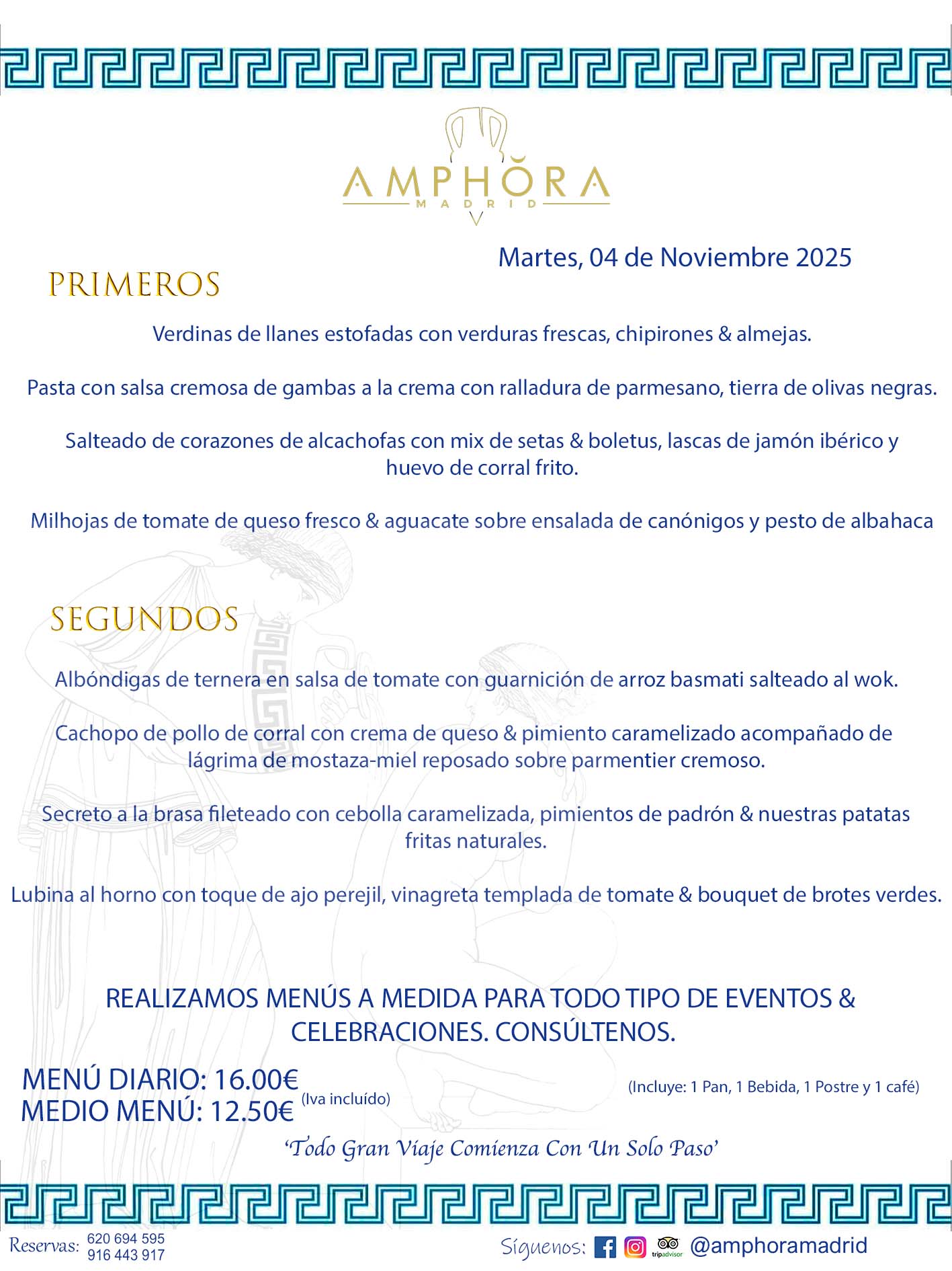 MENÚS DEL DÍA ALCORCÓN MENÚ DEL MARTES 4 DE NOVIEMBRE DE DE 2025 MENÚS DIARIOS MEJORES MENÚS RESTAURANTES ALCORCÓN RESTAURANTE AMPHORA TERRAZA EN ALCORCÓN (DISPONEMOS DE UNA GRAN TERRAZA) Av. Leganés, 54 28923 · Alcorcón · Madrid · España. 91 644 39 17 620 694 595 También realizamos menús especiales a medida personalizados a grupos para todo tipo de eventos, como celebraciones, comidas o cenas de empresas, bautizos, bodas, cumpleaños, cenas o comidas de navidad 2023 2024, etc. Consúltenos o visite nuestras excelentes y amplias instalaciones y les prepararemos el menú más ajustado a sus necesidades y presupuesto. #RestaurantesEventos #RestaurantesMenúsCelebraciones #RestaurantesSalonesBodasBautizosComuniones #MenúsEspecialesparaEventosAlcorcón #MenúsCelebracionesAlcorcón #RestaurantesSalonesMenúsEspecialesGrupos #RestaurantesMenúsCumpleaños #ComidasCenasEmpresasAlcorcón #MenúsparaCenasComidasEventosEmpresasMadrid #MejoresTerrazasMadrid #MejorTerrazaAlcorcónMadrid #PresupuestosMenúsBodasComunionesBautizosAlcorcón #RestaurantesSecretosconEncantoMadrid #RestaurantesMenúsCenasComidasGruposEmpresasNavidadesAlcorcon #SalonesComidasCenasEmpresasAlcorcón #MenúsEventos #MenúsBodas #MenúsComuniones #MenúsCumpleaños #MenúsBautizos #MenúsEventosAlcorcón #MenúsBodasAlcorcón #MenúsComunionesAlcorcón #MenúsCumpleañosAlcorcón #MenúsBautizosAlcorcón #MenúsNavidadAlcorcón #MenúsComidasNavidad #MenúsCenasNavidad #SalonesEventosAlcorcón RESTAURANTES ALCORCÓN CELEBRACIONES EVENTOS CUMPLEAÑOS BODAS COMUNIONES BAUTIZOS, MENÚS ESPECIALES A MEDIDA PARA REUNIONES FAMILIARES EVENTOS CELEBRACIONES BODAS COMUNIONES BAUTIZOS EN ALCORCÓN, RESTAURANTES SALONES GRUPOS COMIDAS CENAS EN ALCORCÓN, RESTAURANTES COMIDAS CENAS EMPRESA ALCORCÓN MADRID, MEJORES TERRAZAS ALCORCÓN, MEJOR TERRAZA ALCORCÓN, RESTAURANTES SECRETOS CON ENCANTO EN MADRID, RESTAURANTES MENUS GRUPOS ESPECIALES COMIDAS CENAS EMPRESAS NAVIDADES ALCORCÓN, CONSÚLTE NUESTROS MENÚS A MEDIDA PARA EVENTOS - REALIZAMOS MENÚS A MEDIDA PARA BODAS, COMUNIONES, BAUTIZOS, CUMPLEAÑOS, CENAS COMIDAS DE EMPRESAS, ETC - NUESTRO RESTAURANTE DIPONE DE UNA EXTRAORDINARIA TERRAZA PARA TODO TIPO DE EVENTOS - NUESTROS SALONES INTERIORES SE ADAPTAN A TODO DE EVENTOS, YA SEAN PARTICULARES COMO DE EMPRESAS - RESTAURANTE PREPARADO PARA TODO TIPO DE EVENTOS DE CLIENTES DE LA ZONA SUR SUROESTE DE MADRID COMO ALCORCÓN MÓSTOLES FUENLABRADA VILLAVICIOSA DE ODÓN POZUELO DE ALARCÓN GETAFE LAS ROZAS MAJADAHONDA - UNO DE LOS MEJORES RESTAURANTES DE MADRID PARA COMER O CENAR A LA CARTA O CON NUESTROS MENÚS - CELEBRE CON NOSOTROS SUS REUNIONES FAMILIARES CUMPLEAÑOS BAUTIZOS COMUNIONES BODAS PRESENTACIONES ETC. PUES SERÁN UN ÉXITO - MEJORES RESTAURANTES SALONES CELEBRACIONES EN ALCORCÓN -RESTAURANTES MENUS GRUPOS COMIDAS CENAS REUNIONES EMPRESAS NAVIDADES 2024 ALCORCÓN ZONA SUR MADRID.MENÚS DEL DÍA ALCORCÓN DIARIOS MEJORES MENÚS RESTAURANTES ALCORCÓN RESTAURANTE AMPHORA TERRAZA EN ALCORCÓN (DISPONEMOS DE UNA GRAN TERRAZA)