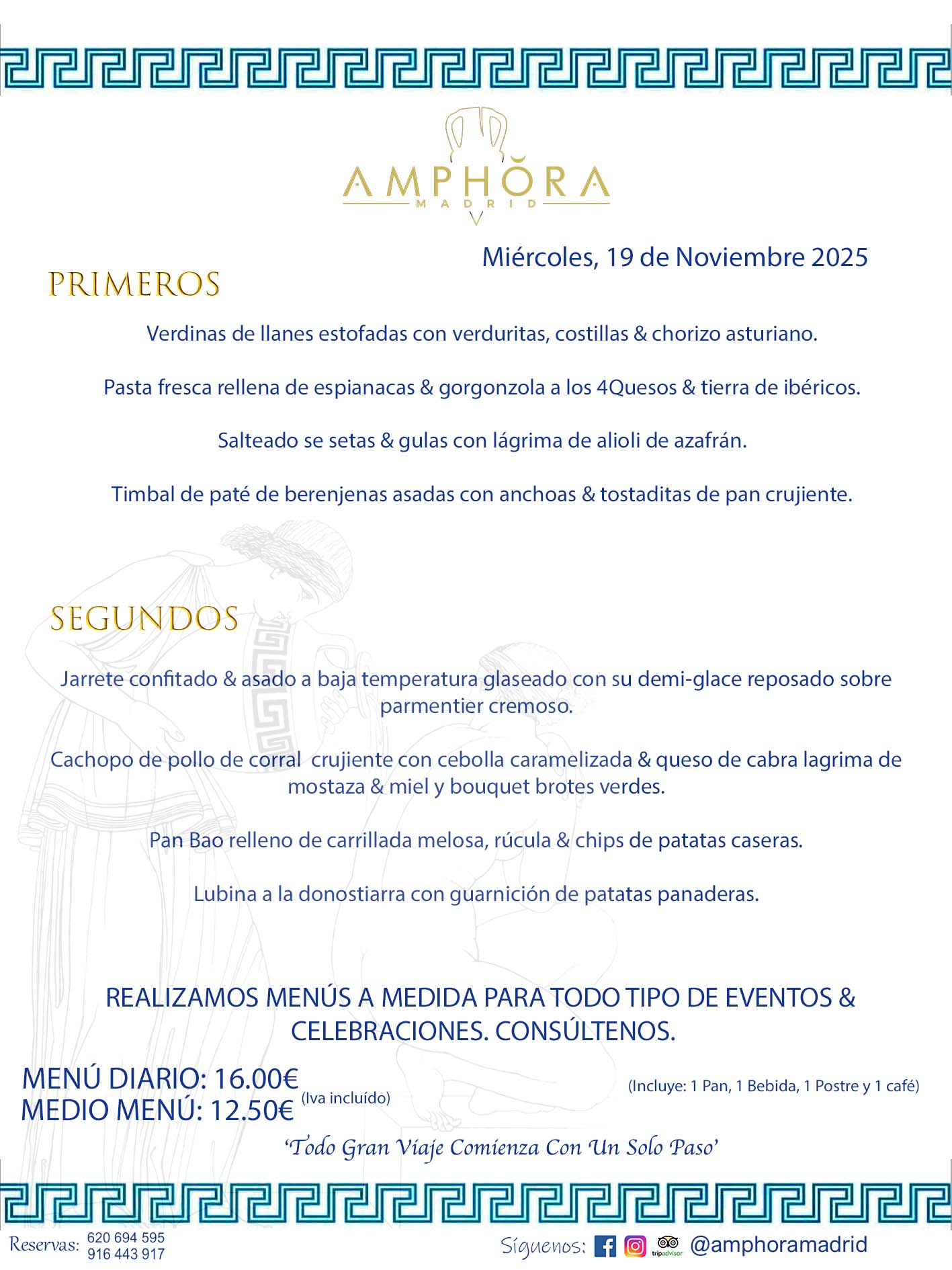 MENÚS DEL DÍA ALCORCÓN MENÚ DEL MIÉRCOLES 19 DE NOVIEMBRE DE DE 2025 MENÚS DIARIOS MEJORES MENÚS RESTAURANTES ALCORCÓN RESTAURANTE AMPHORA TERRAZA EN ALCORCÓN (DISPONEMOS DE UNA GRAN TERRAZA) Av. Leganés, 54 28923 · Alcorcón · Madrid · España. 91 644 39 17 620 694 595 También realizamos menús especiales a medida personalizados a grupos para todo tipo de eventos, como celebraciones, comidas o cenas de empresas, bautizos, bodas, cumpleaños, cenas o comidas de navidad 2023 2024, etc. Consúltenos o visite nuestras excelentes y amplias instalaciones y les prepararemos el menú más ajustado a sus necesidades y presupuesto. #RestaurantesEventos #RestaurantesMenúsCelebraciones #RestaurantesSalonesBodasBautizosComuniones #MenúsEspecialesparaEventosAlcorcón #MenúsCelebracionesAlcorcón #RestaurantesSalonesMenúsEspecialesGrupos #RestaurantesMenúsCumpleaños #ComidasCenasEmpresasAlcorcón #MenúsparaCenasComidasEventosEmpresasMadrid #MejoresTerrazasMadrid #MejorTerrazaAlcorcónMadrid #PresupuestosMenúsBodasComunionesBautizosAlcorcón #RestaurantesSecretosconEncantoMadrid #RestaurantesMenúsCenasComidasGruposEmpresasNavidadesAlcorcon #SalonesComidasCenasEmpresasAlcorcón #MenúsEventos #MenúsBodas #MenúsComuniones #MenúsCumpleaños #MenúsBautizos #MenúsEventosAlcorcón #MenúsBodasAlcorcón #MenúsComunionesAlcorcón #MenúsCumpleañosAlcorcón #MenúsBautizosAlcorcón #MenúsNavidadAlcorcón #MenúsComidasNavidad #MenúsCenasNavidad #SalonesEventosAlcorcón RESTAURANTES ALCORCÓN CELEBRACIONES EVENTOS CUMPLEAÑOS BODAS COMUNIONES BAUTIZOS, MENÚS ESPECIALES A MEDIDA PARA REUNIONES FAMILIARES EVENTOS CELEBRACIONES BODAS COMUNIONES BAUTIZOS EN ALCORCÓN, RESTAURANTES SALONES GRUPOS COMIDAS CENAS EN ALCORCÓN, RESTAURANTES COMIDAS CENAS EMPRESA ALCORCÓN MADRID, MEJORES TERRAZAS ALCORCÓN, MEJOR TERRAZA ALCORCÓN, RESTAURANTES SECRETOS CON ENCANTO EN MADRID, RESTAURANTES MENUS GRUPOS ESPECIALES COMIDAS CENAS EMPRESAS NAVIDADES ALCORCÓN, CONSÚLTE NUESTROS MENÚS A MEDIDA PARA EVENTOS - REALIZAMOS MENÚS A MEDIDA PARA BODAS, COMUNIONES, BAUTIZOS, CUMPLEAÑOS, CENAS COMIDAS DE EMPRESAS, ETC - NUESTRO RESTAURANTE DIPONE DE UNA EXTRAORDINARIA TERRAZA PARA TODO TIPO DE EVENTOS - NUESTROS SALONES INTERIORES SE ADAPTAN A TODO DE EVENTOS, YA SEAN PARTICULARES COMO DE EMPRESAS - RESTAURANTE PREPARADO PARA TODO TIPO DE EVENTOS DE CLIENTES DE LA ZONA SUR SUROESTE DE MADRID COMO ALCORCÓN MÓSTOLES FUENLABRADA VILLAVICIOSA DE ODÓN POZUELO DE ALARCÓN GETAFE LAS ROZAS MAJADAHONDA - UNO DE LOS MEJORES RESTAURANTES DE MADRID PARA COMER O CENAR A LA CARTA O CON NUESTROS MENÚS - CELEBRE CON NOSOTROS SUS REUNIONES FAMILIARES CUMPLEAÑOS BAUTIZOS COMUNIONES BODAS PRESENTACIONES ETC. PUES SERÁN UN ÉXITO - MEJORES RESTAURANTES SALONES CELEBRACIONES EN ALCORCÓN -RESTAURANTES MENUS GRUPOS COMIDAS CENAS REUNIONES EMPRESAS NAVIDADES 2024 ALCORCÓN ZONA SUR MADRID.MENÚS DEL DÍA ALCORCÓN DIARIOS MEJORES MENÚS RESTAURANTES ALCORCÓN RESTAURANTE AMPHORA TERRAZA EN ALCORCÓN (DISPONEMOS DE UNA GRAN TERRAZA)