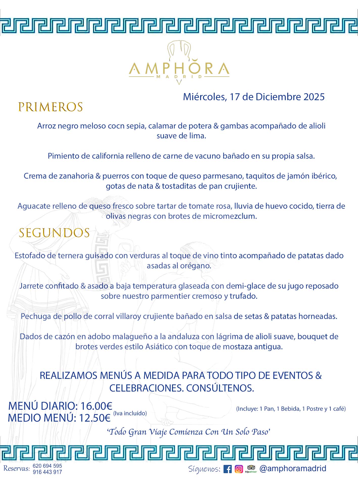 MENÚS DEL DÍA ALCORCÓN MENÚ DEL JUEVES 17 DE DICIEMBRE DE DE 2025 MENÚS DIARIOS MEJORES MENÚS RESTAURANTES ALCORCÓN RESTAURANTE AMPHORA TERRAZA EN ALCORCÓN (DISPONEMOS DE UNA GRAN TERRAZA) Av. Leganés, 54 28923 · Alcorcón · Madrid · España. 91 644 39 17 620 694 595 También realizamos menús especiales a medida personalizados a grupos para todo tipo de eventos, como celebraciones, comidas o cenas de empresas, bautizos, bodas, cumpleaños, cenas o comidas de navidad 2023 2024, etc. Consúltenos o visite nuestras excelentes y amplias instalaciones y les prepararemos el menú más ajustado a sus necesidades y presupuesto. #RestaurantesEventos #RestaurantesMenúsCelebraciones #RestaurantesSalonesBodasBautizosComuniones #MenúsEspecialesparaEventosAlcorcón #MenúsCelebracionesAlcorcón #RestaurantesSalonesMenúsEspecialesGrupos #RestaurantesMenúsCumpleaños #ComidasCenasEmpresasAlcorcón #MenúsparaCenasComidasEventosEmpresasMadrid #MejoresTerrazasMadrid #MejorTerrazaAlcorcónMadrid #PresupuestosMenúsBodasComunionesBautizosAlcorcón #RestaurantesSecretosconEncantoMadrid #RestaurantesMenúsCenasComidasGruposEmpresasNavidadesAlcorcon #SalonesComidasCenasEmpresasAlcorcón #MenúsEventos #MenúsBodas #MenúsComuniones #MenúsCumpleaños #MenúsBautizos #MenúsEventosAlcorcón #MenúsBodasAlcorcón #MenúsComunionesAlcorcón #MenúsCumpleañosAlcorcón #MenúsBautizosAlcorcón #MenúsNavidadAlcorcón #MenúsComidasNavidad #MenúsCenasNavidad #SalonesEventosAlcorcón RESTAURANTES ALCORCÓN CELEBRACIONES EVENTOS CUMPLEAÑOS BODAS COMUNIONES BAUTIZOS, MENÚS ESPECIALES A MEDIDA PARA REUNIONES FAMILIARES EVENTOS CELEBRACIONES BODAS COMUNIONES BAUTIZOS EN ALCORCÓN, RESTAURANTES SALONES GRUPOS COMIDAS CENAS EN ALCORCÓN, RESTAURANTES COMIDAS CENAS EMPRESA ALCORCÓN MADRID, MEJORES TERRAZAS ALCORCÓN, MEJOR TERRAZA ALCORCÓN, RESTAURANTES SECRETOS CON ENCANTO EN MADRID, RESTAURANTES MENUS GRUPOS ESPECIALES COMIDAS CENAS EMPRESAS NAVIDADES ALCORCÓN, CONSÚLTE NUESTROS MENÚS A MEDIDA PARA EVENTOS - REALIZAMOS MENÚS A MEDIDA PARA BODAS, COMUNIONES, BAUTIZOS, CUMPLEAÑOS, CENAS COMIDAS DE EMPRESAS, ETC - NUESTRO RESTAURANTE DIPONE DE UNA EXTRAORDINARIA TERRAZA PARA TODO TIPO DE EVENTOS - NUESTROS SALONES INTERIORES SE ADAPTAN A TODO DE EVENTOS, YA SEAN PARTICULARES COMO DE EMPRESAS - RESTAURANTE PREPARADO PARA TODO TIPO DE EVENTOS DE CLIENTES DE LA ZONA SUR SUROESTE DE MADRID COMO ALCORCÓN MÓSTOLES FUENLABRADA VILLAVICIOSA DE ODÓN POZUELO DE ALARCÓN GETAFE LAS ROZAS MAJADAHONDA - UNO DE LOS MEJORES RESTAURANTES DE MADRID PARA COMER O CENAR A LA CARTA O CON NUESTROS MENÚS - CELEBRE CON NOSOTROS SUS REUNIONES FAMILIARES CUMPLEAÑOS BAUTIZOS COMUNIONES BODAS PRESENTACIONES ETC. PUES SERÁN UN ÉXITO - MEJORES RESTAURANTES SALONES CELEBRACIONES EN ALCORCÓN -RESTAURANTES MENUS GRUPOS COMIDAS CENAS REUNIONES EMPRESAS NAVIDADES 2024 ALCORCÓN ZONA SUR MADRID.MENÚS DEL DÍA ALCORCÓN DIARIOS MEJORES MENÚS RESTAURANTES ALCORCÓN RESTAURANTE AMPHORA TERRAZA EN ALCORCÓN (DISPONEMOS DE UNA GRAN TERRAZA)