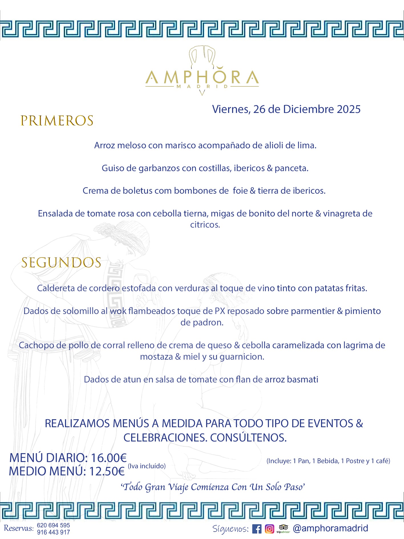 MENÚS DEL DÍA ALCORCÓN MENÚ DEL VIERNES 26 DE DICIEMBRE DE DE 2025 MENÚS DIARIOS MEJORES MENÚS RESTAURANTES ALCORCÓN RESTAURANTE AMPHORA TERRAZA EN ALCORCÓN (DISPONEMOS DE UNA GRAN TERRAZA) Av. Leganés, 54 28923 · Alcorcón · Madrid · España. 91 644 39 17 620 694 595 También realizamos menús especiales a medida personalizados a grupos para todo tipo de eventos, como celebraciones, comidas o cenas de empresas, bautizos, bodas, cumpleaños, cenas o comidas de navidad 2023 2024, etc. Consúltenos o visite nuestras excelentes y amplias instalaciones y les prepararemos el menú más ajustado a sus necesidades y presupuesto. #RestaurantesEventos #RestaurantesMenúsCelebraciones #RestaurantesSalonesBodasBautizosComuniones #MenúsEspecialesparaEventosAlcorcón #MenúsCelebracionesAlcorcón #RestaurantesSalonesMenúsEspecialesGrupos #RestaurantesMenúsCumpleaños #ComidasCenasEmpresasAlcorcón #MenúsparaCenasComidasEventosEmpresasMadrid #MejoresTerrazasMadrid #MejorTerrazaAlcorcónMadrid #PresupuestosMenúsBodasComunionesBautizosAlcorcón #RestaurantesSecretosconEncantoMadrid #RestaurantesMenúsCenasComidasGruposEmpresasNavidadesAlcorcon #SalonesComidasCenasEmpresasAlcorcón #MenúsEventos #MenúsBodas #MenúsComuniones #MenúsCumpleaños #MenúsBautizos #MenúsEventosAlcorcón #MenúsBodasAlcorcón #MenúsComunionesAlcorcón #MenúsCumpleañosAlcorcón #MenúsBautizosAlcorcón #MenúsNavidadAlcorcón #MenúsComidasNavidad #MenúsCenasNavidad #SalonesEventosAlcorcón RESTAURANTES ALCORCÓN CELEBRACIONES EVENTOS CUMPLEAÑOS BODAS COMUNIONES BAUTIZOS, MENÚS ESPECIALES A MEDIDA PARA REUNIONES FAMILIARES EVENTOS CELEBRACIONES BODAS COMUNIONES BAUTIZOS EN ALCORCÓN, RESTAURANTES SALONES GRUPOS COMIDAS CENAS EN ALCORCÓN, RESTAURANTES COMIDAS CENAS EMPRESA ALCORCÓN MADRID, MEJORES TERRAZAS ALCORCÓN, MEJOR TERRAZA ALCORCÓN, RESTAURANTES SECRETOS CON ENCANTO EN MADRID, RESTAURANTES MENUS GRUPOS ESPECIALES COMIDAS CENAS EMPRESAS NAVIDADES ALCORCÓN, CONSÚLTE NUESTROS MENÚS A MEDIDA PARA EVENTOS - REALIZAMOS MENÚS A MEDIDA PARA BODAS, COMUNIONES, BAUTIZOS, CUMPLEAÑOS, CENAS COMIDAS DE EMPRESAS, ETC - NUESTRO RESTAURANTE DIPONE DE UNA EXTRAORDINARIA TERRAZA PARA TODO TIPO DE EVENTOS - NUESTROS SALONES INTERIORES SE ADAPTAN A TODO DE EVENTOS, YA SEAN PARTICULARES COMO DE EMPRESAS - RESTAURANTE PREPARADO PARA TODO TIPO DE EVENTOS DE CLIENTES DE LA ZONA SUR SUROESTE DE MADRID COMO ALCORCÓN MÓSTOLES FUENLABRADA VILLAVICIOSA DE ODÓN POZUELO DE ALARCÓN GETAFE LAS ROZAS MAJADAHONDA - UNO DE LOS MEJORES RESTAURANTES DE MADRID PARA COMER O CENAR A LA CARTA O CON NUESTROS MENÚS - CELEBRE CON NOSOTROS SUS REUNIONES FAMILIARES CUMPLEAÑOS BAUTIZOS COMUNIONES BODAS PRESENTACIONES ETC. PUES SERÁN UN ÉXITO - MEJORES RESTAURANTES SALONES CELEBRACIONES EN ALCORCÓN -RESTAURANTES MENUS GRUPOS COMIDAS CENAS REUNIONES EMPRESAS NAVIDADES 2024 ALCORCÓN ZONA SUR MADRID.MENÚS DEL DÍA ALCORCÓN DIARIOS MEJORES MENÚS RESTAURANTES ALCORCÓN RESTAURANTE AMPHORA TERRAZA EN ALCORCÓN (DISPONEMOS DE UNA GRAN TERRAZA)