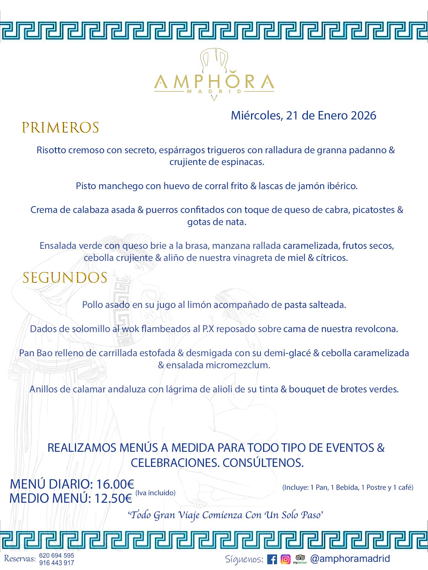 MENÚS DEL DÍA ALCORCÓN MENÚ DEL MIÉRCOLES 21 DE ENERO DE DE 2026 MENÚS DIARIOS MEJORES MENÚS RESTAURANTES ALCORCÓN RESTAURANTE AMPHORA TERRAZA EN ALCORCÓN (DISPONEMOS DE UNA GRAN TERRAZA) Av. Leganés, 54 28923 · Alcorcón · Madrid · España. 91 644 39 17 620 694 595 También realizamos menús especiales a medida personalizados a grupos para todo tipo de eventos, como celebraciones, comidas o cenas de empresas, bautizos, bodas, cumpleaños, cenas o comidas de navidad 2023 2024, etc. Consúltenos o visite nuestras excelentes y amplias instalaciones y les prepararemos el menú más ajustado a sus necesidades y presupuesto. #RestaurantesEventos #RestaurantesMenúsCelebraciones #RestaurantesSalonesBodasBautizosComuniones #MenúsEspecialesparaEventosAlcorcón #MenúsCelebracionesAlcorcón #RestaurantesSalonesMenúsEspecialesGrupos #RestaurantesMenúsCumpleaños #ComidasCenasEmpresasAlcorcón #MenúsparaCenasComidasEventosEmpresasMadrid #MejoresTerrazasMadrid #MejorTerrazaAlcorcónMadrid #PresupuestosMenúsBodasComunionesBautizosAlcorcón #RestaurantesSecretosconEncantoMadrid #RestaurantesMenúsCenasComidasGruposEmpresasNavidadesAlcorcon #SalonesComidasCenasEmpresasAlcorcón #MenúsEventos #MenúsBodas #MenúsComuniones #MenúsCumpleaños #MenúsBautizos #MenúsEventosAlcorcón #MenúsBodasAlcorcón #MenúsComunionesAlcorcón #MenúsCumpleañosAlcorcón #MenúsBautizosAlcorcón #MenúsNavidadAlcorcón #MenúsComidasNavidad #MenúsCenasNavidad #SalonesEventosAlcorcón RESTAURANTES ALCORCÓN CELEBRACIONES EVENTOS CUMPLEAÑOS BODAS COMUNIONES BAUTIZOS, MENÚS ESPECIALES A MEDIDA PARA REUNIONES FAMILIARES EVENTOS CELEBRACIONES BODAS COMUNIONES BAUTIZOS EN ALCORCÓN, RESTAURANTES SALONES GRUPOS COMIDAS CENAS EN ALCORCÓN, RESTAURANTES COMIDAS CENAS EMPRESA ALCORCÓN MADRID, MEJORES TERRAZAS ALCORCÓN, MEJOR TERRAZA ALCORCÓN, RESTAURANTES SECRETOS CON ENCANTO EN MADRID, RESTAURANTES MENUS GRUPOS ESPECIALES COMIDAS CENAS EMPRESAS NAVIDADES ALCORCÓN, CONSÚLTE NUESTROS MENÚS A MEDIDA PARA EVENTOS - REALIZAMOS MENÚS A MEDIDA PARA BODAS, COMUNIONES, BAUTIZOS, CUMPLEAÑOS, CENAS COMIDAS DE EMPRESAS, ETC - NUESTRO RESTAURANTE DIPONE DE UNA EXTRAORDINARIA TERRAZA PARA TODO TIPO DE EVENTOS - NUESTROS SALONES INTERIORES SE ADAPTAN A TODO DE EVENTOS, YA SEAN PARTICULARES COMO DE EMPRESAS - RESTAURANTE PREPARADO PARA TODO TIPO DE EVENTOS DE CLIENTES DE LA ZONA SUR SUROESTE DE MADRID COMO ALCORCÓN MÓSTOLES FUENLABRADA VILLAVICIOSA DE ODÓN POZUELO DE ALARCÓN GETAFE LAS ROZAS MAJADAHONDA - UNO DE LOS MEJORES RESTAURANTES DE MADRID PARA COMER O CENAR A LA CARTA O CON NUESTROS MENÚS - CELEBRE CON NOSOTROS SUS REUNIONES FAMILIARES CUMPLEAÑOS BAUTIZOS COMUNIONES BODAS PRESENTACIONES ETC. PUES SERÁN UN ÉXITO - MEJORES RESTAURANTES SALONES CELEBRACIONES EN ALCORCÓN -RESTAURANTES MENUS GRUPOS COMIDAS CENAS REUNIONES EMPRESAS NAVIDADES 2024 ALCORCÓN ZONA SUR MADRID.MENÚS DEL DÍA ALCORCÓN DIARIOS MEJORES MENÚS RESTAURANTES ALCORCÓN RESTAURANTE AMPHORA TERRAZA EN ALCORCÓN (DISPONEMOS DE UNA GRAN TERRAZA)