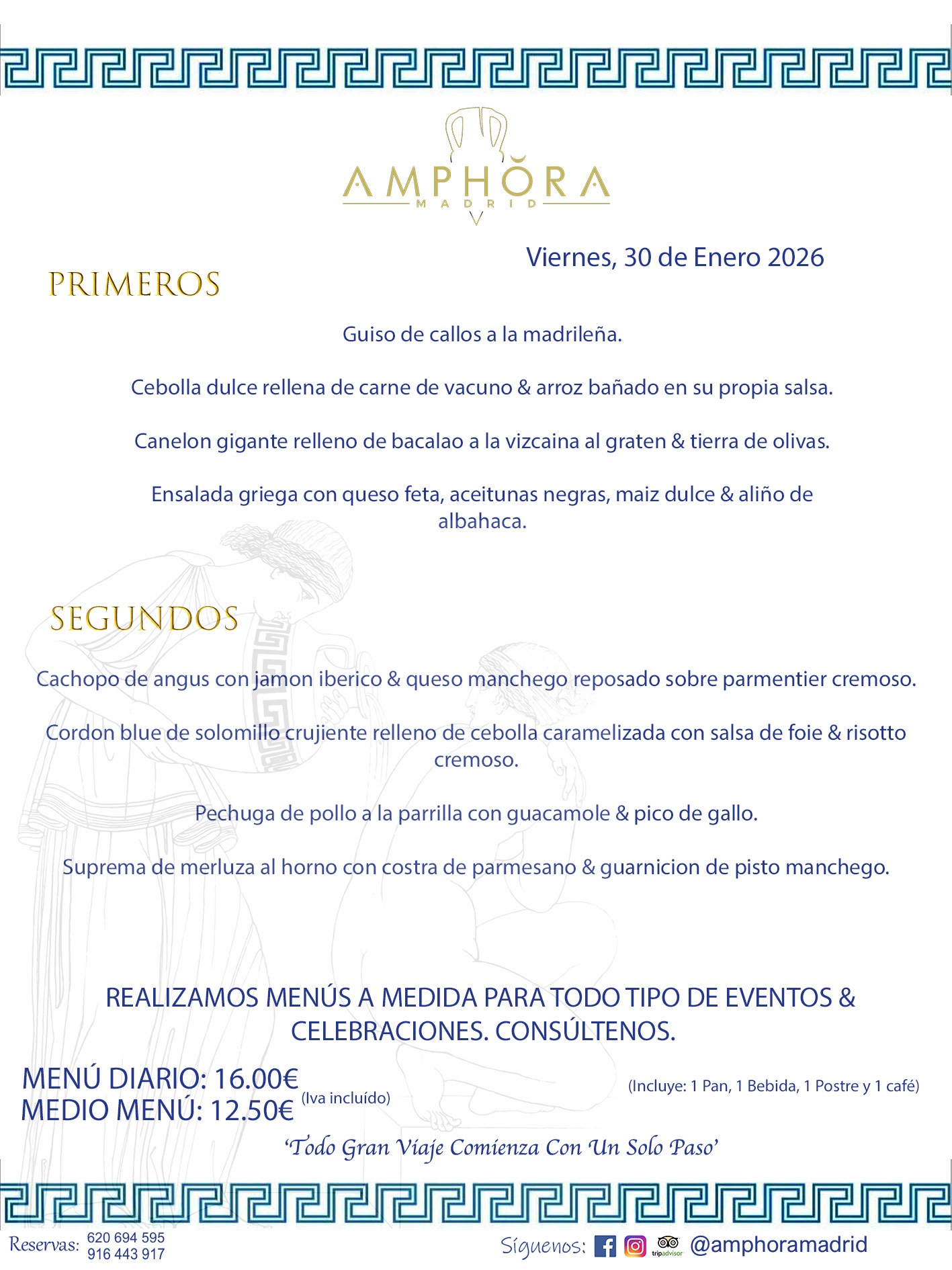 MENÚS DEL DÍA ALCORCÓN MENÚ DEL VIERNES 30 DE ENERO DE DE 2026 MENÚS DIARIOS MEJORES MENÚS RESTAURANTES ALCORCÓN RESTAURANTE AMPHORA TERRAZA EN ALCORCÓN (DISPONEMOS DE UNA GRAN TERRAZA) Av. Leganés, 54 28923 · Alcorcón · Madrid · España. 91 644 39 17 620 694 595 También realizamos menús especiales a medida personalizados a grupos para todo tipo de eventos, como celebraciones, comidas o cenas de empresas, bautizos, bodas, cumpleaños, cenas o comidas de navidad 2023 2024, etc. Consúltenos o visite nuestras excelentes y amplias instalaciones y les prepararemos el menú más ajustado a sus necesidades y presupuesto. #RestaurantesEventos #RestaurantesMenúsCelebraciones #RestaurantesSalonesBodasBautizosComuniones #MenúsEspecialesparaEventosAlcorcón #MenúsCelebracionesAlcorcón #RestaurantesSalonesMenúsEspecialesGrupos #RestaurantesMenúsCumpleaños #ComidasCenasEmpresasAlcorcón #MenúsparaCenasComidasEventosEmpresasMadrid #MejoresTerrazasMadrid #MejorTerrazaAlcorcónMadrid #PresupuestosMenúsBodasComunionesBautizosAlcorcón #RestaurantesSecretosconEncantoMadrid #RestaurantesMenúsCenasComidasGruposEmpresasNavidadesAlcorcon #SalonesComidasCenasEmpresasAlcorcón #MenúsEventos #MenúsBodas #MenúsComuniones #MenúsCumpleaños #MenúsBautizos #MenúsEventosAlcorcón #MenúsBodasAlcorcón #MenúsComunionesAlcorcón #MenúsCumpleañosAlcorcón #MenúsBautizosAlcorcón #MenúsNavidadAlcorcón #MenúsComidasNavidad #MenúsCenasNavidad #SalonesEventosAlcorcón RESTAURANTES ALCORCÓN CELEBRACIONES EVENTOS CUMPLEAÑOS BODAS COMUNIONES BAUTIZOS, MENÚS ESPECIALES A MEDIDA PARA REUNIONES FAMILIARES EVENTOS CELEBRACIONES BODAS COMUNIONES BAUTIZOS EN ALCORCÓN, RESTAURANTES SALONES GRUPOS COMIDAS CENAS EN ALCORCÓN, RESTAURANTES COMIDAS CENAS EMPRESA ALCORCÓN MADRID, MEJORES TERRAZAS ALCORCÓN, MEJOR TERRAZA ALCORCÓN, RESTAURANTES SECRETOS CON ENCANTO EN MADRID, RESTAURANTES MENUS GRUPOS ESPECIALES COMIDAS CENAS EMPRESAS NAVIDADES ALCORCÓN, CONSÚLTE NUESTROS MENÚS A MEDIDA PARA EVENTOS - REALIZAMOS MENÚS A MEDIDA PARA BODAS, COMUNIONES, BAUTIZOS, CUMPLEAÑOS, CENAS COMIDAS DE EMPRESAS, ETC - NUESTRO RESTAURANTE DIPONE DE UNA EXTRAORDINARIA TERRAZA PARA TODO TIPO DE EVENTOS - NUESTROS SALONES INTERIORES SE ADAPTAN A TODO DE EVENTOS, YA SEAN PARTICULARES COMO DE EMPRESAS - RESTAURANTE PREPARADO PARA TODO TIPO DE EVENTOS DE CLIENTES DE LA ZONA SUR SUROESTE DE MADRID COMO ALCORCÓN MÓSTOLES FUENLABRADA VILLAVICIOSA DE ODÓN POZUELO DE ALARCÓN GETAFE LAS ROZAS MAJADAHONDA - UNO DE LOS MEJORES RESTAURANTES DE MADRID PARA COMER O CENAR A LA CARTA O CON NUESTROS MENÚS - CELEBRE CON NOSOTROS SUS REUNIONES FAMILIARES CUMPLEAÑOS BAUTIZOS COMUNIONES BODAS PRESENTACIONES ETC. PUES SERÁN UN ÉXITO - MEJORES RESTAURANTES SALONES CELEBRACIONES EN ALCORCÓN -RESTAURANTES MENUS GRUPOS COMIDAS CENAS REUNIONES EMPRESAS NAVIDADES 2024 ALCORCÓN ZONA SUR MADRID.MENÚS DEL DÍA ALCORCÓN DIARIOS MEJORES MENÚS RESTAURANTES ALCORCÓN RESTAURANTE AMPHORA TERRAZA EN ALCORCÓN (DISPONEMOS DE UNA GRAN TERRAZA)