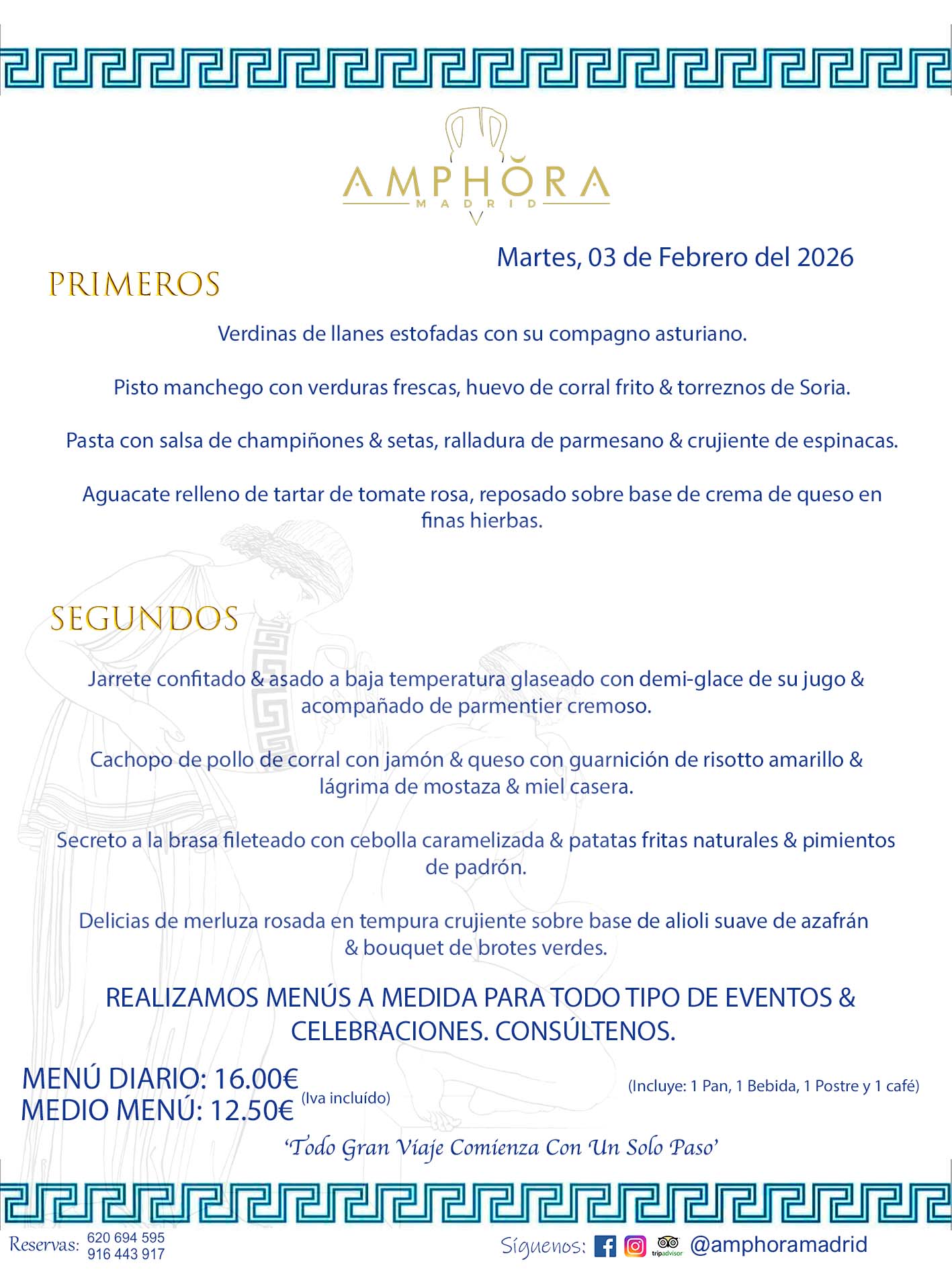 MENÚS DEL DÍA ALCORCÓN MENÚ DEL MARTES 3 DE FEBRERO DE DE 2026 MENÚS DIARIOS MEJORES MENÚS RESTAURANTES ALCORCÓN RESTAURANTE AMPHORA TERRAZA EN ALCORCÓN (DISPONEMOS DE UNA GRAN TERRAZA) Av. Leganés, 54 28923 · Alcorcón · Madrid · España. 91 644 39 17 620 694 595 También realizamos menús especiales a medida personalizados a grupos para todo tipo de eventos, como celebraciones, comidas o cenas de empresas, bautizos, bodas, cumpleaños, cenas o comidas de navidad 2023 2024, etc. Consúltenos o visite nuestras excelentes y amplias instalaciones y les prepararemos el menú más ajustado a sus necesidades y presupuesto. #RestaurantesEventos #RestaurantesMenúsCelebraciones #RestaurantesSalonesBodasBautizosComuniones #MenúsEspecialesparaEventosAlcorcón #MenúsCelebracionesAlcorcón #RestaurantesSalonesMenúsEspecialesGrupos #RestaurantesMenúsCumpleaños #ComidasCenasEmpresasAlcorcón #MenúsparaCenasComidasEventosEmpresasMadrid #MejoresTerrazasMadrid #MejorTerrazaAlcorcónMadrid #PresupuestosMenúsBodasComunionesBautizosAlcorcón #RestaurantesSecretosconEncantoMadrid #RestaurantesMenúsCenasComidasGruposEmpresasNavidadesAlcorcon #SalonesComidasCenasEmpresasAlcorcón #MenúsEventos #MenúsBodas #MenúsComuniones #MenúsCumpleaños #MenúsBautizos #MenúsEventosAlcorcón #MenúsBodasAlcorcón #MenúsComunionesAlcorcón #MenúsCumpleañosAlcorcón #MenúsBautizosAlcorcón #MenúsNavidadAlcorcón #MenúsComidasNavidad #MenúsCenasNavidad #SalonesEventosAlcorcón RESTAURANTES ALCORCÓN CELEBRACIONES EVENTOS CUMPLEAÑOS BODAS COMUNIONES BAUTIZOS, MENÚS ESPECIALES A MEDIDA PARA REUNIONES FAMILIARES EVENTOS CELEBRACIONES BODAS COMUNIONES BAUTIZOS EN ALCORCÓN, RESTAURANTES SALONES GRUPOS COMIDAS CENAS EN ALCORCÓN, RESTAURANTES COMIDAS CENAS EMPRESA ALCORCÓN MADRID, MEJORES TERRAZAS ALCORCÓN, MEJOR TERRAZA ALCORCÓN, RESTAURANTES SECRETOS CON ENCANTO EN MADRID, RESTAURANTES MENUS GRUPOS ESPECIALES COMIDAS CENAS EMPRESAS NAVIDADES ALCORCÓN, CONSÚLTE NUESTROS MENÚS A MEDIDA PARA EVENTOS - REALIZAMOS MENÚS A MEDIDA PARA BODAS, COMUNIONES, BAUTIZOS, CUMPLEAÑOS, CENAS COMIDAS DE EMPRESAS, ETC - NUESTRO RESTAURANTE DIPONE DE UNA EXTRAORDINARIA TERRAZA PARA TODO TIPO DE EVENTOS - NUESTROS SALONES INTERIORES SE ADAPTAN A TODO DE EVENTOS, YA SEAN PARTICULARES COMO DE EMPRESAS - RESTAURANTE PREPARADO PARA TODO TIPO DE EVENTOS DE CLIENTES DE LA ZONA SUR SUROESTE DE MADRID COMO ALCORCÓN MÓSTOLES FUENLABRADA VILLAVICIOSA DE ODÓN POZUELO DE ALARCÓN GETAFE LAS ROZAS MAJADAHONDA - UNO DE LOS MEJORES RESTAURANTES DE MADRID PARA COMER O CENAR A LA CARTA O CON NUESTROS MENÚS - CELEBRE CON NOSOTROS SUS REUNIONES FAMILIARES CUMPLEAÑOS BAUTIZOS COMUNIONES BODAS PRESENTACIONES ETC. PUES SERÁN UN ÉXITO - MEJORES RESTAURANTES SALONES CELEBRACIONES EN ALCORCÓN -RESTAURANTES MENUS GRUPOS COMIDAS CENAS REUNIONES EMPRESAS NAVIDADES 2024 ALCORCÓN ZONA SUR MADRID.MENÚS DEL DÍA ALCORCÓN DIARIOS MEJORES MENÚS RESTAURANTES ALCORCÓN RESTAURANTE AMPHORA TERRAZA EN ALCORCÓN (DISPONEMOS DE UNA GRAN TERRAZA)