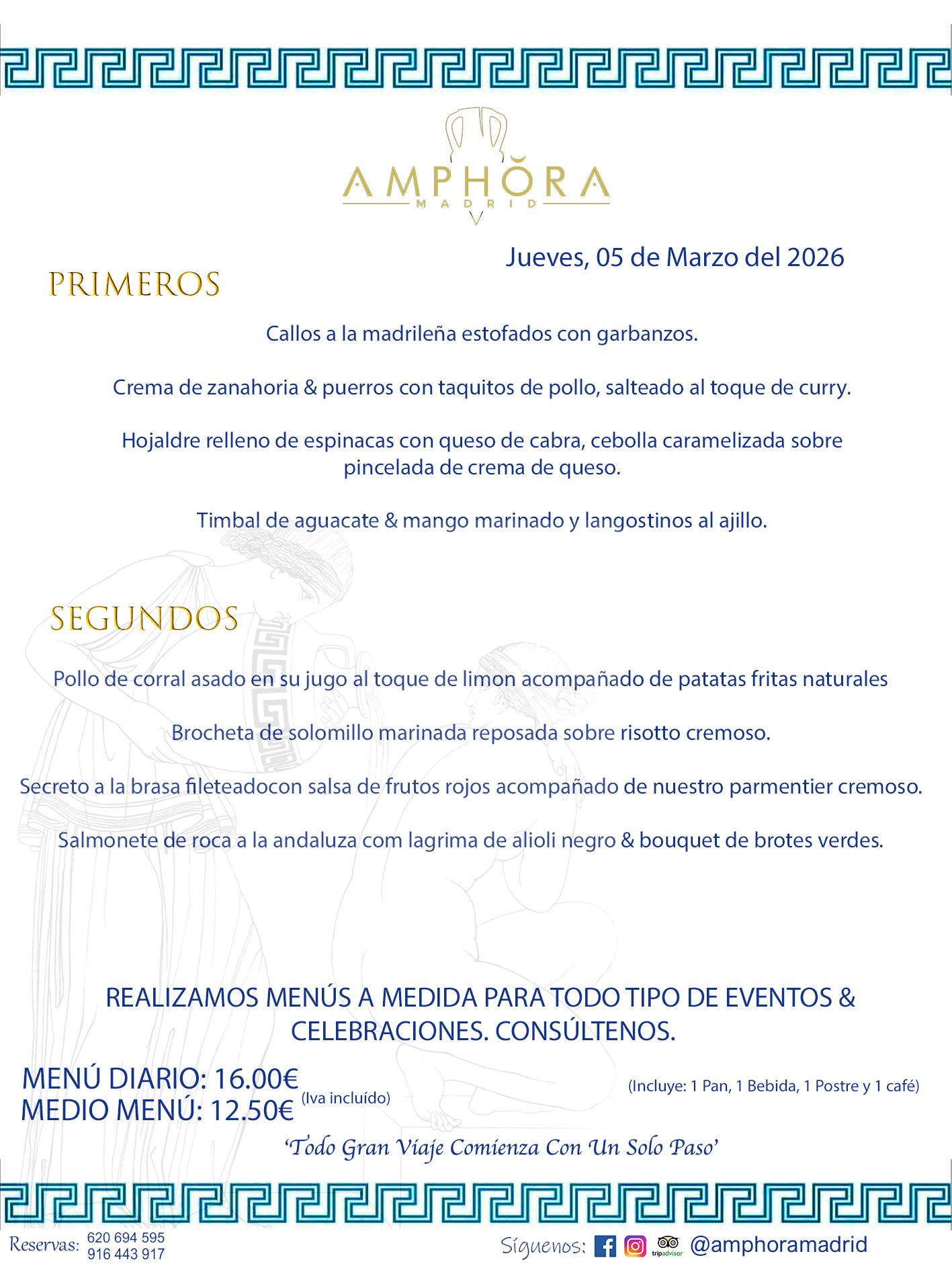 MENÚS DEL DÍA ALCORCÓN MENÚ DEL JUEVES 5 DE MARZO DE DE 2026 MENÚS DIARIOS MEJORES MENÚS RESTAURANTES ALCORCÓN RESTAURANTE AMPHORA TERRAZA EN ALCORCÓN (DISPONEMOS DE UNA GRAN TERRAZA) Av. Leganés, 54 28923 · Alcorcón · Madrid · España. 91 644 39 17 620 694 595 También realizamos menús especiales a medida personalizados a grupos para todo tipo de eventos, como celebraciones, comidas o cenas de empresas, bautizos, bodas, cumpleaños, cenas o comidas de navidad 2023 2024, etc. Consúltenos o visite nuestras excelentes y amplias instalaciones y les prepararemos el menú más ajustado a sus necesidades y presupuesto. #RestaurantesEventos #RestaurantesMenúsCelebraciones #RestaurantesSalonesBodasBautizosComuniones #MenúsEspecialesparaEventosAlcorcón #MenúsCelebracionesAlcorcón #RestaurantesSalonesMenúsEspecialesGrupos #RestaurantesMenúsCumpleaños #ComidasCenasEmpresasAlcorcón #MenúsparaCenasComidasEventosEmpresasMadrid #MejoresTerrazasMadrid #MejorTerrazaAlcorcónMadrid #PresupuestosMenúsBodasComunionesBautizosAlcorcón #RestaurantesSecretosconEncantoMadrid #RestaurantesMenúsCenasComidasGruposEmpresasNavidadesAlcorcon #SalonesComidasCenasEmpresasAlcorcón #MenúsEventos #MenúsBodas #MenúsComuniones #MenúsCumpleaños #MenúsBautizos #MenúsEventosAlcorcón #MenúsBodasAlcorcón #MenúsComunionesAlcorcón #MenúsCumpleañosAlcorcón #MenúsBautizosAlcorcón #MenúsNavidadAlcorcón #MenúsComidasNavidad #MenúsCenasNavidad #SalonesEventosAlcorcón RESTAURANTES ALCORCÓN CELEBRACIONES EVENTOS CUMPLEAÑOS BODAS COMUNIONES BAUTIZOS, MENÚS ESPECIALES A MEDIDA PARA REUNIONES FAMILIARES EVENTOS CELEBRACIONES BODAS COMUNIONES BAUTIZOS EN ALCORCÓN, RESTAURANTES SALONES GRUPOS COMIDAS CENAS EN ALCORCÓN, RESTAURANTES COMIDAS CENAS EMPRESA ALCORCÓN MADRID, MEJORES TERRAZAS ALCORCÓN, MEJOR TERRAZA ALCORCÓN, RESTAURANTES SECRETOS CON ENCANTO EN MADRID, RESTAURANTES MENUS GRUPOS ESPECIALES COMIDAS CENAS EMPRESAS NAVIDADES ALCORCÓN, CONSÚLTE NUESTROS MENÚS A MEDIDA PARA EVENTOS - REALIZAMOS MENÚS A MEDIDA PARA BODAS, COMUNIONES, BAUTIZOS, CUMPLEAÑOS, CENAS COMIDAS DE EMPRESAS, ETC - NUESTRO RESTAURANTE DIPONE DE UNA EXTRAORDINARIA TERRAZA PARA TODO TIPO DE EVENTOS - NUESTROS SALONES INTERIORES SE ADAPTAN A TODO DE EVENTOS, YA SEAN PARTICULARES COMO DE EMPRESAS - RESTAURANTE PREPARADO PARA TODO TIPO DE EVENTOS DE CLIENTES DE LA ZONA SUR SUROESTE DE MADRID COMO ALCORCÓN MÓSTOLES FUENLABRADA VILLAVICIOSA DE ODÓN POZUELO DE ALARCÓN GETAFE LAS ROZAS MAJADAHONDA - UNO DE LOS MEJORES RESTAURANTES DE MADRID PARA COMER O CENAR A LA CARTA O CON NUESTROS MENÚS - CELEBRE CON NOSOTROS SUS REUNIONES FAMILIARES CUMPLEAÑOS BAUTIZOS COMUNIONES BODAS PRESENTACIONES ETC. PUES SERÁN UN ÉXITO - MEJORES RESTAURANTES SALONES CELEBRACIONES EN ALCORCÓN -RESTAURANTES MENUS GRUPOS COMIDAS CENAS REUNIONES EMPRESAS NAVIDADES 2024 ALCORCÓN ZONA SUR MADRID.MENÚS DEL DÍA ALCORCÓN DIARIOS MEJORES MENÚS RESTAURANTES ALCORCÓN RESTAURANTE AMPHORA TERRAZA EN ALCORCÓN (DISPONEMOS DE UNA GRAN TERRAZA)