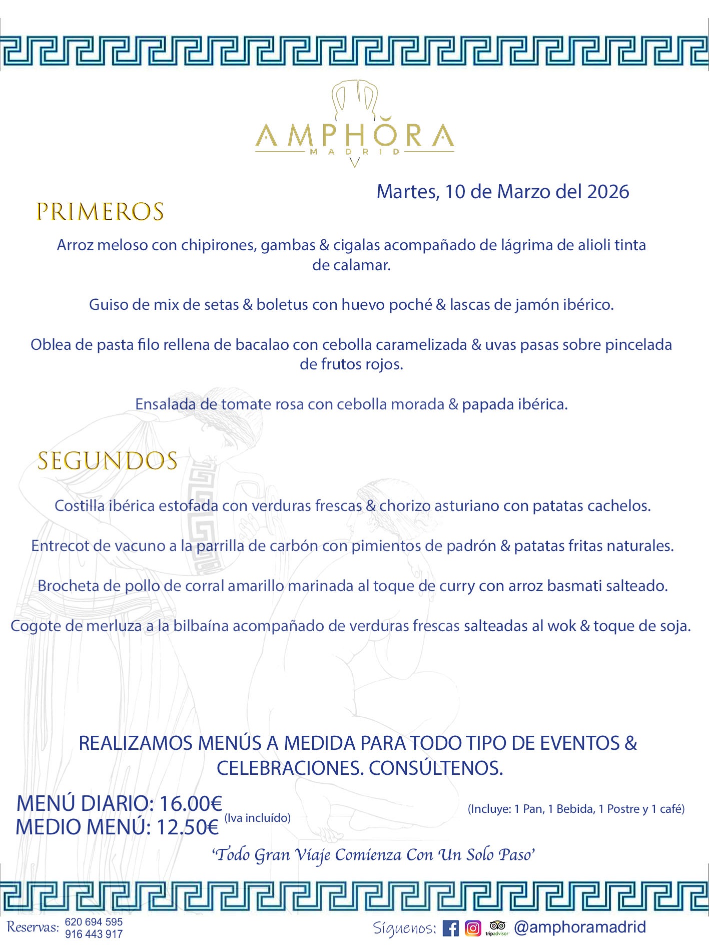 MENÚS DEL DÍA ALCORCÓN MENÚ DEL MARTES 10 DE MARZO DE DE 2026 MENÚS DIARIOS MEJORES MENÚS RESTAURANTES ALCORCÓN RESTAURANTE AMPHORA TERRAZA EN ALCORCÓN (DISPONEMOS DE UNA GRAN TERRAZA) Av. Leganés, 54 28923 · Alcorcón · Madrid · España. 91 644 39 17 620 694 595 También realizamos menús especiales a medida personalizados a grupos para todo tipo de eventos, como celebraciones, comidas o cenas de empresas, bautizos, bodas, cumpleaños, cenas o comidas de navidad 2023 2024, etc. Consúltenos o visite nuestras excelentes y amplias instalaciones y les prepararemos el menú más ajustado a sus necesidades y presupuesto. #RestaurantesEventos #RestaurantesMenúsCelebraciones #RestaurantesSalonesBodasBautizosComuniones #MenúsEspecialesparaEventosAlcorcón #MenúsCelebracionesAlcorcón #RestaurantesSalonesMenúsEspecialesGrupos #RestaurantesMenúsCumpleaños #ComidasCenasEmpresasAlcorcón #MenúsparaCenasComidasEventosEmpresasMadrid #MejoresTerrazasMadrid #MejorTerrazaAlcorcónMadrid #PresupuestosMenúsBodasComunionesBautizosAlcorcón #RestaurantesSecretosconEncantoMadrid #RestaurantesMenúsCenasComidasGruposEmpresasNavidadesAlcorcon #SalonesComidasCenasEmpresasAlcorcón #MenúsEventos #MenúsBodas #MenúsComuniones #MenúsCumpleaños #MenúsBautizos #MenúsEventosAlcorcón #MenúsBodasAlcorcón #MenúsComunionesAlcorcón #MenúsCumpleañosAlcorcón #MenúsBautizosAlcorcón #MenúsNavidadAlcorcón #MenúsComidasNavidad #MenúsCenasNavidad #SalonesEventosAlcorcón RESTAURANTES ALCORCÓN CELEBRACIONES EVENTOS CUMPLEAÑOS BODAS COMUNIONES BAUTIZOS, MENÚS ESPECIALES A MEDIDA PARA REUNIONES FAMILIARES EVENTOS CELEBRACIONES BODAS COMUNIONES BAUTIZOS EN ALCORCÓN, RESTAURANTES SALONES GRUPOS COMIDAS CENAS EN ALCORCÓN, RESTAURANTES COMIDAS CENAS EMPRESA ALCORCÓN MADRID, MEJORES TERRAZAS ALCORCÓN, MEJOR TERRAZA ALCORCÓN, RESTAURANTES SECRETOS CON ENCANTO EN MADRID, RESTAURANTES MENUS GRUPOS ESPECIALES COMIDAS CENAS EMPRESAS NAVIDADES ALCORCÓN, CONSÚLTE NUESTROS MENÚS A MEDIDA PARA EVENTOS - REALIZAMOS MENÚS A MEDIDA PARA BODAS, COMUNIONES, BAUTIZOS, CUMPLEAÑOS, CENAS COMIDAS DE EMPRESAS, ETC - NUESTRO RESTAURANTE DIPONE DE UNA EXTRAORDINARIA TERRAZA PARA TODO TIPO DE EVENTOS - NUESTROS SALONES INTERIORES SE ADAPTAN A TODO DE EVENTOS, YA SEAN PARTICULARES COMO DE EMPRESAS - RESTAURANTE PREPARADO PARA TODO TIPO DE EVENTOS DE CLIENTES DE LA ZONA SUR SUROESTE DE MADRID COMO ALCORCÓN MÓSTOLES FUENLABRADA VILLAVICIOSA DE ODÓN POZUELO DE ALARCÓN GETAFE LAS ROZAS MAJADAHONDA - UNO DE LOS MEJORES RESTAURANTES DE MADRID PARA COMER O CENAR A LA CARTA O CON NUESTROS MENÚS - CELEBRE CON NOSOTROS SUS REUNIONES FAMILIARES CUMPLEAÑOS BAUTIZOS COMUNIONES BODAS PRESENTACIONES ETC. PUES SERÁN UN ÉXITO - MEJORES RESTAURANTES SALONES CELEBRACIONES EN ALCORCÓN -RESTAURANTES MENUS GRUPOS COMIDAS CENAS REUNIONES EMPRESAS NAVIDADES 2024 ALCORCÓN ZONA SUR MADRID.MENÚS DEL DÍA ALCORCÓN DIARIOS MEJORES MENÚS RESTAURANTES ALCORCÓN RESTAURANTE AMPHORA TERRAZA EN ALCORCÓN (DISPONEMOS DE UNA GRAN TERRAZA)