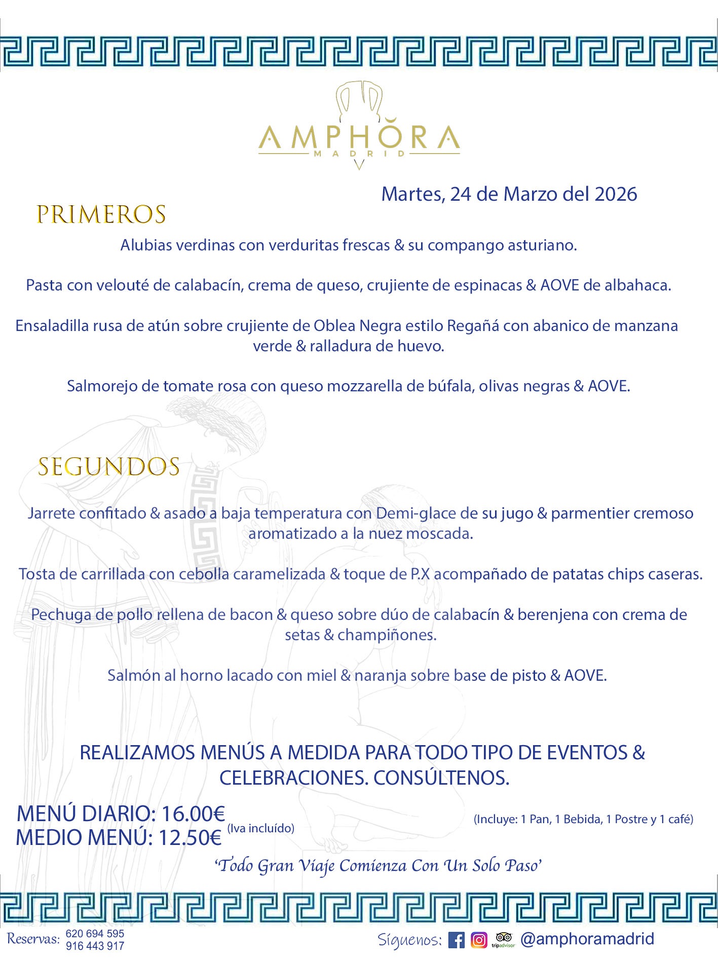 MENÚS DEL DÍA ALCORCÓN MENÚ DEL MARTES 24 DE MARZO DE DE 2026 MENÚS DIARIOS MEJORES MENÚS RESTAURANTES ALCORCÓN RESTAURANTE AMPHORA TERRAZA EN ALCORCÓN (DISPONEMOS DE UNA GRAN TERRAZA) Av. Leganés, 54 28923 · Alcorcón · Madrid · España. 91 644 39 17 620 694 595 También realizamos menús especiales a medida personalizados a grupos para todo tipo de eventos, como celebraciones, comidas o cenas de empresas, bautizos, bodas, cumpleaños, cenas o comidas de navidad 2023 2024, etc. Consúltenos o visite nuestras excelentes y amplias instalaciones y les prepararemos el menú más ajustado a sus necesidades y presupuesto. #RestaurantesEventos #RestaurantesMenúsCelebraciones #RestaurantesSalonesBodasBautizosComuniones #MenúsEspecialesparaEventosAlcorcón #MenúsCelebracionesAlcorcón #RestaurantesSalonesMenúsEspecialesGrupos #RestaurantesMenúsCumpleaños #ComidasCenasEmpresasAlcorcón #MenúsparaCenasComidasEventosEmpresasMadrid #MejoresTerrazasMadrid #MejorTerrazaAlcorcónMadrid #PresupuestosMenúsBodasComunionesBautizosAlcorcón #RestaurantesSecretosconEncantoMadrid #RestaurantesMenúsCenasComidasGruposEmpresasNavidadesAlcorcon #SalonesComidasCenasEmpresasAlcorcón #MenúsEventos #MenúsBodas #MenúsComuniones #MenúsCumpleaños #MenúsBautizos #MenúsEventosAlcorcón #MenúsBodasAlcorcón #MenúsComunionesAlcorcón #MenúsCumpleañosAlcorcón #MenúsBautizosAlcorcón #MenúsNavidadAlcorcón #MenúsComidasNavidad #MenúsCenasNavidad #SalonesEventosAlcorcón RESTAURANTES ALCORCÓN CELEBRACIONES EVENTOS CUMPLEAÑOS BODAS COMUNIONES BAUTIZOS, MENÚS ESPECIALES A MEDIDA PARA REUNIONES FAMILIARES EVENTOS CELEBRACIONES BODAS COMUNIONES BAUTIZOS EN ALCORCÓN, RESTAURANTES SALONES GRUPOS COMIDAS CENAS EN ALCORCÓN, RESTAURANTES COMIDAS CENAS EMPRESA ALCORCÓN MADRID, MEJORES TERRAZAS ALCORCÓN, MEJOR TERRAZA ALCORCÓN, RESTAURANTES SECRETOS CON ENCANTO EN MADRID, RESTAURANTES MENUS GRUPOS ESPECIALES COMIDAS CENAS EMPRESAS NAVIDADES ALCORCÓN, CONSÚLTE NUESTROS MENÚS A MEDIDA PARA EVENTOS - REALIZAMOS MENÚS A MEDIDA PARA BODAS, COMUNIONES, BAUTIZOS, CUMPLEAÑOS, CENAS COMIDAS DE EMPRESAS, ETC - NUESTRO RESTAURANTE DIPONE DE UNA EXTRAORDINARIA TERRAZA PARA TODO TIPO DE EVENTOS - NUESTROS SALONES INTERIORES SE ADAPTAN A TODO DE EVENTOS, YA SEAN PARTICULARES COMO DE EMPRESAS - RESTAURANTE PREPARADO PARA TODO TIPO DE EVENTOS DE CLIENTES DE LA ZONA SUR SUROESTE DE MADRID COMO ALCORCÓN MÓSTOLES FUENLABRADA VILLAVICIOSA DE ODÓN POZUELO DE ALARCÓN GETAFE LAS ROZAS MAJADAHONDA - UNO DE LOS MEJORES RESTAURANTES DE MADRID PARA COMER O CENAR A LA CARTA O CON NUESTROS MENÚS - CELEBRE CON NOSOTROS SUS REUNIONES FAMILIARES CUMPLEAÑOS BAUTIZOS COMUNIONES BODAS PRESENTACIONES ETC. PUES SERÁN UN ÉXITO - MEJORES RESTAURANTES SALONES CELEBRACIONES EN ALCORCÓN -RESTAURANTES MENUS GRUPOS COMIDAS CENAS REUNIONES EMPRESAS NAVIDADES 2024 ALCORCÓN ZONA SUR MADRID.MENÚS DEL DÍA ALCORCÓN DIARIOS MEJORES MENÚS RESTAURANTES ALCORCÓN RESTAURANTE AMPHORA TERRAZA EN ALCORCÓN (DISPONEMOS DE UNA GRAN TERRAZA)