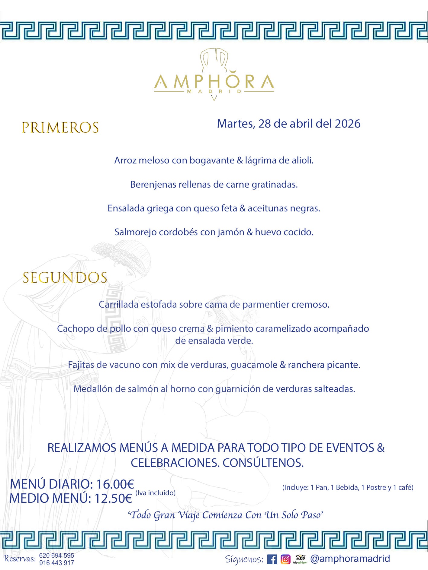 MENÚS DEL DÍA ALCORCÓN MENÚ DEL MARTES 28 DE ABRIL DE DE 2026 MENÚS DIARIOS MEJORES MENÚS RESTAURANTES ALCORCÓN RESTAURANTE AMPHORA TERRAZA EN ALCORCÓN (DISPONEMOS DE UNA GRAN TERRAZA) Av. Leganés, 54 28923 · Alcorcón · Madrid · España. 91 644 39 17 620 694 595 También realizamos menús especiales a medida personalizados a grupos para todo tipo de eventos, como celebraciones, comidas o cenas de empresas, bautizos, bodas, cumpleaños, cenas o comidas de navidad 2023 2024, etc. Consúltenos o visite nuestras excelentes y amplias instalaciones y les prepararemos el menú más ajustado a sus necesidades y presupuesto. #RestaurantesEventos #RestaurantesMenúsCelebraciones #RestaurantesSalonesBodasBautizosComuniones #MenúsEspecialesparaEventosAlcorcón #MenúsCelebracionesAlcorcón #RestaurantesSalonesMenúsEspecialesGrupos #RestaurantesMenúsCumpleaños #ComidasCenasEmpresasAlcorcón #MenúsparaCenasComidasEventosEmpresasMadrid #MejoresTerrazasMadrid #MejorTerrazaAlcorcónMadrid #PresupuestosMenúsBodasComunionesBautizosAlcorcón #RestaurantesSecretosconEncantoMadrid #RestaurantesMenúsCenasComidasGruposEmpresasNavidadesAlcorcon #SalonesComidasCenasEmpresasAlcorcón #MenúsEventos #MenúsBodas #MenúsComuniones #MenúsCumpleaños #MenúsBautizos #MenúsEventosAlcorcón #MenúsBodasAlcorcón #MenúsComunionesAlcorcón #MenúsCumpleañosAlcorcón #MenúsBautizosAlcorcón #MenúsNavidadAlcorcón #MenúsComidasNavidad #MenúsCenasNavidad #SalonesEventosAlcorcón RESTAURANTES ALCORCÓN CELEBRACIONES EVENTOS CUMPLEAÑOS BODAS COMUNIONES BAUTIZOS, MENÚS ESPECIALES A MEDIDA PARA REUNIONES FAMILIARES EVENTOS CELEBRACIONES BODAS COMUNIONES BAUTIZOS EN ALCORCÓN, RESTAURANTES SALONES GRUPOS COMIDAS CENAS EN ALCORCÓN, RESTAURANTES COMIDAS CENAS EMPRESA ALCORCÓN MADRID, MEJORES TERRAZAS ALCORCÓN, MEJOR TERRAZA ALCORCÓN, RESTAURANTES SECRETOS CON ENCANTO EN MADRID, RESTAURANTES MENUS GRUPOS ESPECIALES COMIDAS CENAS EMPRESAS NAVIDADES ALCORCÓN, CONSÚLTE NUESTROS MENÚS A MEDIDA PARA EVENTOS - REALIZAMOS MENÚS A MEDIDA PARA BODAS, COMUNIONES, BAUTIZOS, CUMPLEAÑOS, CENAS COMIDAS DE EMPRESAS, ETC - NUESTRO RESTAURANTE DIPONE DE UNA EXTRAORDINARIA TERRAZA PARA TODO TIPO DE EVENTOS - NUESTROS SALONES INTERIORES SE ADAPTAN A TODO DE EVENTOS, YA SEAN PARTICULARES COMO DE EMPRESAS - RESTAURANTE PREPARADO PARA TODO TIPO DE EVENTOS DE CLIENTES DE LA ZONA SUR SUROESTE DE MADRID COMO ALCORCÓN MÓSTOLES FUENLABRADA VILLAVICIOSA DE ODÓN POZUELO DE ALARCÓN GETAFE LAS ROZAS MAJADAHONDA - UNO DE LOS MEJORES RESTAURANTES DE MADRID PARA COMER O CENAR A LA CARTA O CON NUESTROS MENÚS - CELEBRE CON NOSOTROS SUS REUNIONES FAMILIARES CUMPLEAÑOS BAUTIZOS COMUNIONES BODAS PRESENTACIONES ETC. PUES SERÁN UN ÉXITO - MEJORES RESTAURANTES SALONES CELEBRACIONES EN ALCORCÓN -RESTAURANTES MENUS GRUPOS COMIDAS CENAS REUNIONES EMPRESAS NAVIDADES 2024 ALCORCÓN ZONA SUR MADRID.MENÚS DEL DÍA ALCORCÓN DIARIOS MEJORES MENÚS RESTAURANTES ALCORCÓN RESTAURANTE AMPHORA TERRAZA EN ALCORCÓN (DISPONEMOS DE UNA GRAN TERRAZA)