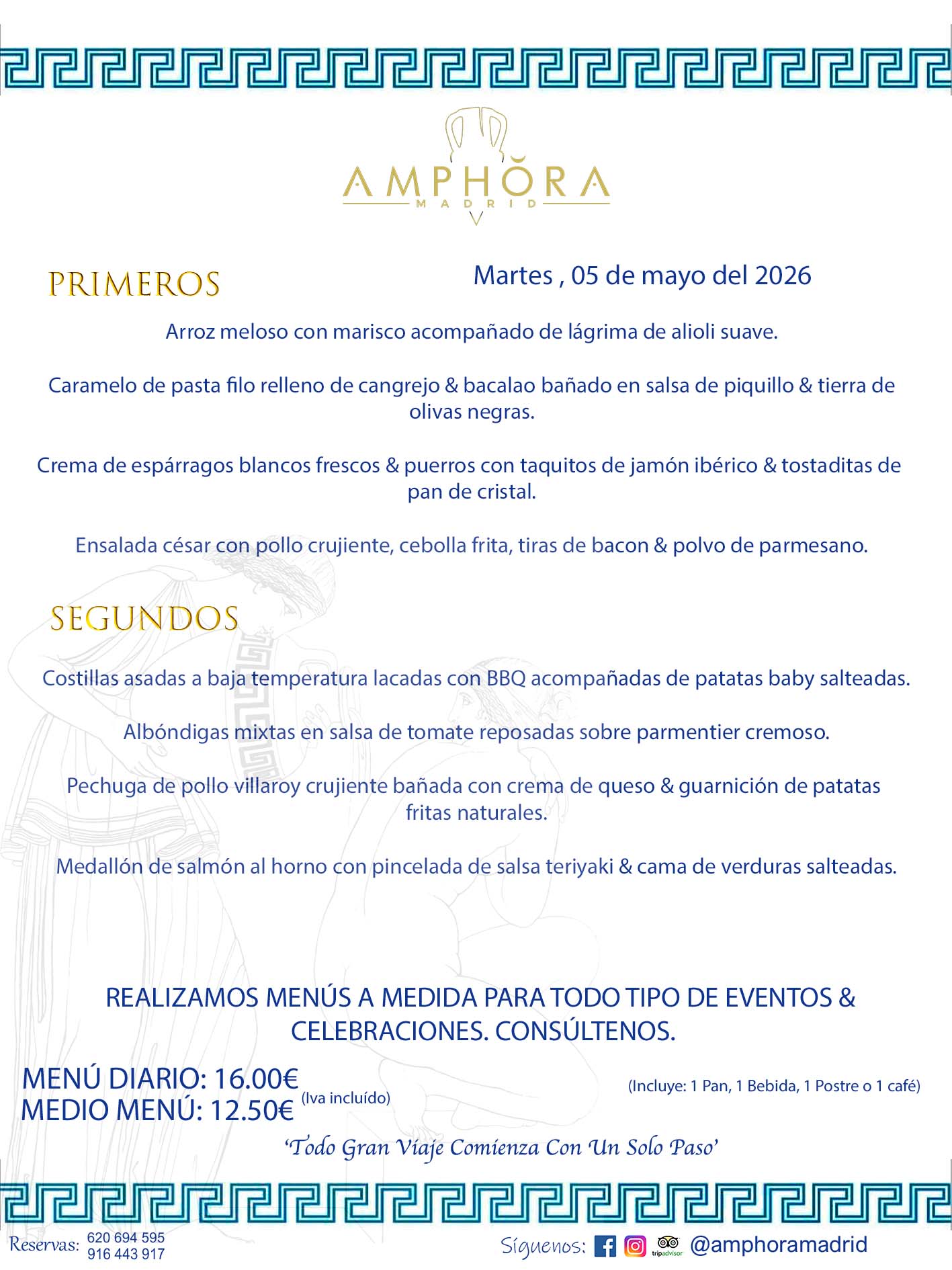 MENÚS DEL DÍA ALCORCÓN MENÚ DEL MARTES 5 DE MAYO DE DE 2026 MENÚS DIARIOS MEJORES MENÚS RESTAURANTES ALCORCÓN RESTAURANTE AMPHORA TERRAZA EN ALCORCÓN (DISPONEMOS DE UNA GRAN TERRAZA) Av. Leganés, 54 28923 · Alcorcón · Madrid · España. 91 644 39 17 620 694 595 También realizamos menús especiales a medida personalizados a grupos para todo tipo de eventos, como celebraciones, comidas o cenas de empresas, bautizos, bodas, cumpleaños, cenas o comidas de navidad 2023 2024, etc. Consúltenos o visite nuestras excelentes y amplias instalaciones y les prepararemos el menú más ajustado a sus necesidades y presupuesto. #RestaurantesEventos #RestaurantesMenúsCelebraciones #RestaurantesSalonesBodasBautizosComuniones #MenúsEspecialesparaEventosAlcorcón #MenúsCelebracionesAlcorcón #RestaurantesSalonesMenúsEspecialesGrupos #RestaurantesMenúsCumpleaños #ComidasCenasEmpresasAlcorcón #MenúsparaCenasComidasEventosEmpresasMadrid #MejoresTerrazasMadrid #MejorTerrazaAlcorcónMadrid #PresupuestosMenúsBodasComunionesBautizosAlcorcón #RestaurantesSecretosconEncantoMadrid #RestaurantesMenúsCenasComidasGruposEmpresasNavidadesAlcorcon #SalonesComidasCenasEmpresasAlcorcón #MenúsEventos #MenúsBodas #MenúsComuniones #MenúsCumpleaños #MenúsBautizos #MenúsEventosAlcorcón #MenúsBodasAlcorcón #MenúsComunionesAlcorcón #MenúsCumpleañosAlcorcón #MenúsBautizosAlcorcón #MenúsNavidadAlcorcón #MenúsComidasNavidad #MenúsCenasNavidad #SalonesEventosAlcorcón RESTAURANTES ALCORCÓN CELEBRACIONES EVENTOS CUMPLEAÑOS BODAS COMUNIONES BAUTIZOS, MENÚS ESPECIALES A MEDIDA PARA REUNIONES FAMILIARES EVENTOS CELEBRACIONES BODAS COMUNIONES BAUTIZOS EN ALCORCÓN, RESTAURANTES SALONES GRUPOS COMIDAS CENAS EN ALCORCÓN, RESTAURANTES COMIDAS CENAS EMPRESA ALCORCÓN MADRID, MEJORES TERRAZAS ALCORCÓN, MEJOR TERRAZA ALCORCÓN, RESTAURANTES SECRETOS CON ENCANTO EN MADRID, RESTAURANTES MENUS GRUPOS ESPECIALES COMIDAS CENAS EMPRESAS NAVIDADES ALCORCÓN, CONSÚLTE NUESTROS MENÚS A MEDIDA PARA EVENTOS - REALIZAMOS MENÚS A MEDIDA PARA BODAS, COMUNIONES, BAUTIZOS, CUMPLEAÑOS, CENAS COMIDAS DE EMPRESAS, ETC - NUESTRO RESTAURANTE DIPONE DE UNA EXTRAORDINARIA TERRAZA PARA TODO TIPO DE EVENTOS - NUESTROS SALONES INTERIORES SE ADAPTAN A TODO DE EVENTOS, YA SEAN PARTICULARES COMO DE EMPRESAS - RESTAURANTE PREPARADO PARA TODO TIPO DE EVENTOS DE CLIENTES DE LA ZONA SUR SUROESTE DE MADRID COMO ALCORCÓN MÓSTOLES FUENLABRADA VILLAVICIOSA DE ODÓN POZUELO DE ALARCÓN GETAFE LAS ROZAS MAJADAHONDA - UNO DE LOS MEJORES RESTAURANTES DE MADRID PARA COMER O CENAR A LA CARTA O CON NUESTROS MENÚS - CELEBRE CON NOSOTROS SUS REUNIONES FAMILIARES CUMPLEAÑOS BAUTIZOS COMUNIONES BODAS PRESENTACIONES ETC. PUES SERÁN UN ÉXITO - MEJORES RESTAURANTES SALONES CELEBRACIONES EN ALCORCÓN -RESTAURANTES MENUS GRUPOS COMIDAS CENAS REUNIONES EMPRESAS NAVIDADES 2024 ALCORCÓN ZONA SUR MADRID.MENÚS DEL DÍA ALCORCÓN DIARIOS MEJORES MENÚS RESTAURANTES ALCORCÓN RESTAURANTE AMPHORA TERRAZA EN ALCORCÓN (DISPONEMOS DE UNA GRAN TERRAZA)