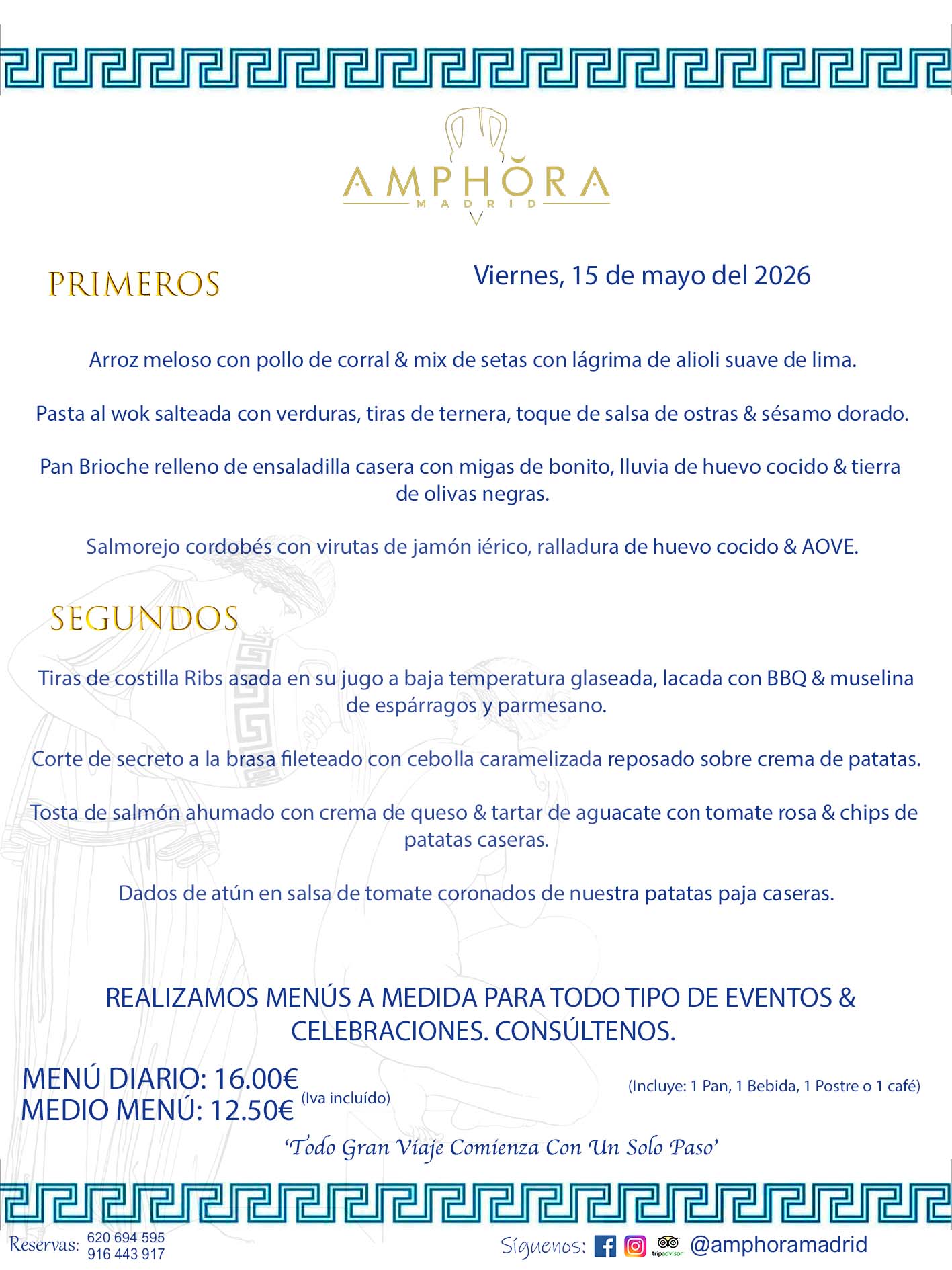 MENÚS DEL DÍA ALCORCÓN MENÚ DEL VIERNES 8 DE MAYO DE DE 2026 MENÚS DIARIOS MEJORES MENÚS RESTAURANTES ALCORCÓN RESTAURANTE AMPHORA TERRAZA EN ALCORCÓN (DISPONEMOS DE UNA GRAN TERRAZA) Av. Leganés, 54 28923 · Alcorcón · Madrid · España. 91 644 39 17 620 694 595 También realizamos menús especiales a medida personalizados a grupos para todo tipo de eventos, como celebraciones, comidas o cenas de empresas, bautizos, bodas, cumpleaños, cenas o comidas de navidad 2023 2024, etc. Consúltenos o visite nuestras excelentes y amplias instalaciones y les prepararemos el menú más ajustado a sus necesidades y presupuesto. #RestaurantesEventos #RestaurantesMenúsCelebraciones #RestaurantesSalonesBodasBautizosComuniones #MenúsEspecialesparaEventosAlcorcón #MenúsCelebracionesAlcorcón #RestaurantesSalonesMenúsEspecialesGrupos #RestaurantesMenúsCumpleaños #ComidasCenasEmpresasAlcorcón #MenúsparaCenasComidasEventosEmpresasMadrid #MejoresTerrazasMadrid #MejorTerrazaAlcorcónMadrid #PresupuestosMenúsBodasComunionesBautizosAlcorcón #RestaurantesSecretosconEncantoMadrid #RestaurantesMenúsCenasComidasGruposEmpresasNavidadesAlcorcon #SalonesComidasCenasEmpresasAlcorcón #MenúsEventos #MenúsBodas #MenúsComuniones #MenúsCumpleaños #MenúsBautizos #MenúsEventosAlcorcón #MenúsBodasAlcorcón #MenúsComunionesAlcorcón #MenúsCumpleañosAlcorcón #MenúsBautizosAlcorcón #MenúsNavidadAlcorcón #MenúsComidasNavidad #MenúsCenasNavidad #SalonesEventosAlcorcón RESTAURANTES ALCORCÓN CELEBRACIONES EVENTOS CUMPLEAÑOS BODAS COMUNIONES BAUTIZOS, MENÚS ESPECIALES A MEDIDA PARA REUNIONES FAMILIARES EVENTOS CELEBRACIONES BODAS COMUNIONES BAUTIZOS EN ALCORCÓN, RESTAURANTES SALONES GRUPOS COMIDAS CENAS EN ALCORCÓN, RESTAURANTES COMIDAS CENAS EMPRESA ALCORCÓN MADRID, MEJORES TERRAZAS ALCORCÓN, MEJOR TERRAZA ALCORCÓN, RESTAURANTES SECRETOS CON ENCANTO EN MADRID, RESTAURANTES MENUS GRUPOS ESPECIALES COMIDAS CENAS EMPRESAS NAVIDADES ALCORCÓN, CONSÚLTE NUESTROS MENÚS A MEDIDA PARA EVENTOS - REALIZAMOS MENÚS A MEDIDA PARA BODAS, COMUNIONES, BAUTIZOS, CUMPLEAÑOS, CENAS COMIDAS DE EMPRESAS, ETC - NUESTRO RESTAURANTE DIPONE DE UNA EXTRAORDINARIA TERRAZA PARA TODO TIPO DE EVENTOS - NUESTROS SALONES INTERIORES SE ADAPTAN A TODO DE EVENTOS, YA SEAN PARTICULARES COMO DE EMPRESAS - RESTAURANTE PREPARADO PARA TODO TIPO DE EVENTOS DE CLIENTES DE LA ZONA SUR SUROESTE DE MADRID COMO ALCORCÓN MÓSTOLES FUENLABRADA VILLAVICIOSA DE ODÓN POZUELO DE ALARCÓN GETAFE LAS ROZAS MAJADAHONDA - UNO DE LOS MEJORES RESTAURANTES DE MADRID PARA COMER O CENAR A LA CARTA O CON NUESTROS MENÚS - CELEBRE CON NOSOTROS SUS REUNIONES FAMILIARES CUMPLEAÑOS BAUTIZOS COMUNIONES BODAS PRESENTACIONES ETC. PUES SERÁN UN ÉXITO - MEJORES RESTAURANTES SALONES CELEBRACIONES EN ALCORCÓN -RESTAURANTES MENUS GRUPOS COMIDAS CENAS REUNIONES EMPRESAS NAVIDADES 2024 ALCORCÓN ZONA SUR MADRID.MENÚS DEL DÍA ALCORCÓN DIARIOS MEJORES MENÚS RESTAURANTES ALCORCÓN RESTAURANTE AMPHORA TERRAZA EN ALCORCÓN (DISPONEMOS DE UNA GRAN TERRAZA)