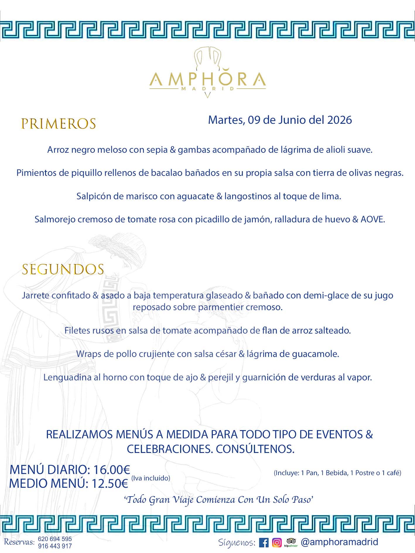 MENÚS DEL DÍA ALCORCÓN MENÚ DEL JUEVES 4 DE JUNIO DE DE 2026 MENÚS DIARIOS MEJORES MENÚS RESTAURANTES ALCORCÓN RESTAURANTE AMPHORA TERRAZA EN ALCORCÓN (DISPONEMOS DE UNA GRAN TERRAZA) Av. Leganés, 54 28923 · Alcorcón · Madrid · España. 91 644 39 17 620 694 595 También realizamos menús especiales a medida personalizados a grupos para todo tipo de eventos, como celebraciones, comidas o cenas de empresas, bautizos, bodas, cumpleaños, cenas o comidas de navidad 2023 2024, etc. Consúltenos o visite nuestras excelentes y amplias instalaciones y les prepararemos el menú más ajustado a sus necesidades y presupuesto. #RestaurantesEventos #RestaurantesMenúsCelebraciones #RestaurantesSalonesBodasBautizosComuniones #MenúsEspecialesparaEventosAlcorcón #MenúsCelebracionesAlcorcón #RestaurantesSalonesMenúsEspecialesGrupos #RestaurantesMenúsCumpleaños #ComidasCenasEmpresasAlcorcón #MenúsparaCenasComidasEventosEmpresasMadrid #MejoresTerrazasMadrid #MejorTerrazaAlcorcónMadrid #PresupuestosMenúsBodasComunionesBautizosAlcorcón #RestaurantesSecretosconEncantoMadrid #RestaurantesMenúsCenasComidasGruposEmpresasNavidadesAlcorcon #SalonesComidasCenasEmpresasAlcorcón #MenúsEventos #MenúsBodas #MenúsComuniones #MenúsCumpleaños #MenúsBautizos #MenúsEventosAlcorcón #MenúsBodasAlcorcón #MenúsComunionesAlcorcón #MenúsCumpleañosAlcorcón #MenúsBautizosAlcorcón #MenúsNavidadAlcorcón #MenúsComidasNavidad #MenúsCenasNavidad #SalonesEventosAlcorcón RESTAURANTES ALCORCÓN CELEBRACIONES EVENTOS CUMPLEAÑOS BODAS COMUNIONES BAUTIZOS, MENÚS ESPECIALES A MEDIDA PARA REUNIONES FAMILIARES EVENTOS CELEBRACIONES BODAS COMUNIONES BAUTIZOS EN ALCORCÓN, RESTAURANTES SALONES GRUPOS COMIDAS CENAS EN ALCORCÓN, RESTAURANTES COMIDAS CENAS EMPRESA ALCORCÓN MADRID, MEJORES TERRAZAS ALCORCÓN, MEJOR TERRAZA ALCORCÓN, RESTAURANTES SECRETOS CON ENCANTO EN MADRID, RESTAURANTES MENUS GRUPOS ESPECIALES COMIDAS CENAS EMPRESAS NAVIDADES ALCORCÓN, CONSÚLTE NUESTROS MENÚS A MEDIDA PARA EVENTOS - REALIZAMOS MENÚS A MEDIDA PARA BODAS, COMUNIONES, BAUTIZOS, CUMPLEAÑOS, CENAS COMIDAS DE EMPRESAS, ETC - NUESTRO RESTAURANTE DIPONE DE UNA EXTRAORDINARIA TERRAZA PARA TODO TIPO DE EVENTOS - NUESTROS SALONES INTERIORES SE ADAPTAN A TODO DE EVENTOS, YA SEAN PARTICULARES COMO DE EMPRESAS - RESTAURANTE PREPARADO PARA TODO TIPO DE EVENTOS DE CLIENTES DE LA ZONA SUR SUROESTE DE MADRID COMO ALCORCÓN MÓSTOLES FUENLABRADA VILLAVICIOSA DE ODÓN POZUELO DE ALARCÓN GETAFE LAS ROZAS MAJADAHONDA - UNO DE LOS MEJORES RESTAURANTES DE MADRID PARA COMER O CENAR A LA CARTA O CON NUESTROS MENÚS - CELEBRE CON NOSOTROS SUS REUNIONES FAMILIARES CUMPLEAÑOS BAUTIZOS COMUNIONES BODAS PRESENTACIONES ETC. PUES SERÁN UN ÉXITO - MEJORES RESTAURANTES SALONES CELEBRACIONES EN ALCORCÓN -RESTAURANTES MENUS GRUPOS COMIDAS CENAS REUNIONES EMPRESAS NAVIDADES 2024 ALCORCÓN ZONA SUR MADRID.MENÚS DEL DÍA ALCORCÓN DIARIOS MEJORES MENÚS RESTAURANTES ALCORCÓN RESTAURANTE AMPHORA TERRAZA EN ALCORCÓN (DISPONEMOS DE UNA GRAN TERRAZA)